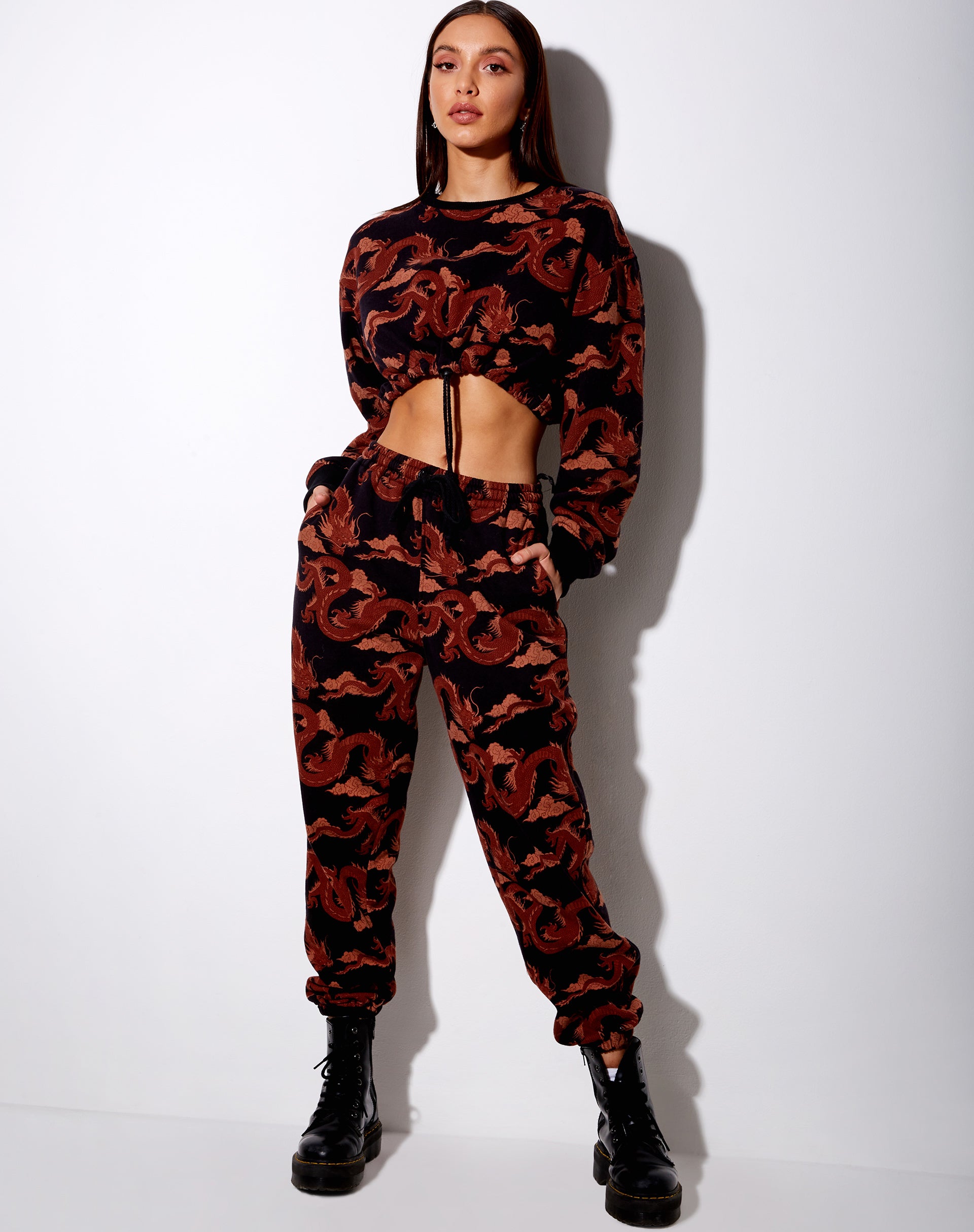 Markey Jumper in Tonal Dragon Orange-Nico Sky