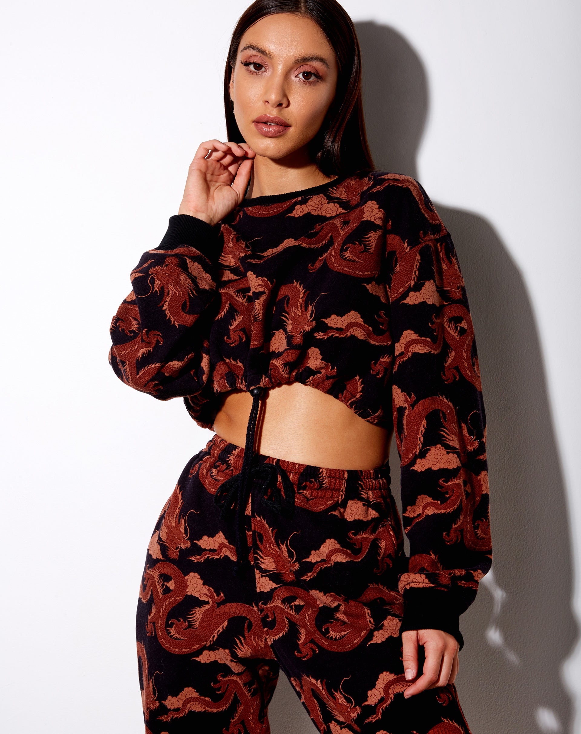 Markey Jumper in Tonal Dragon Orange-Nico Sky