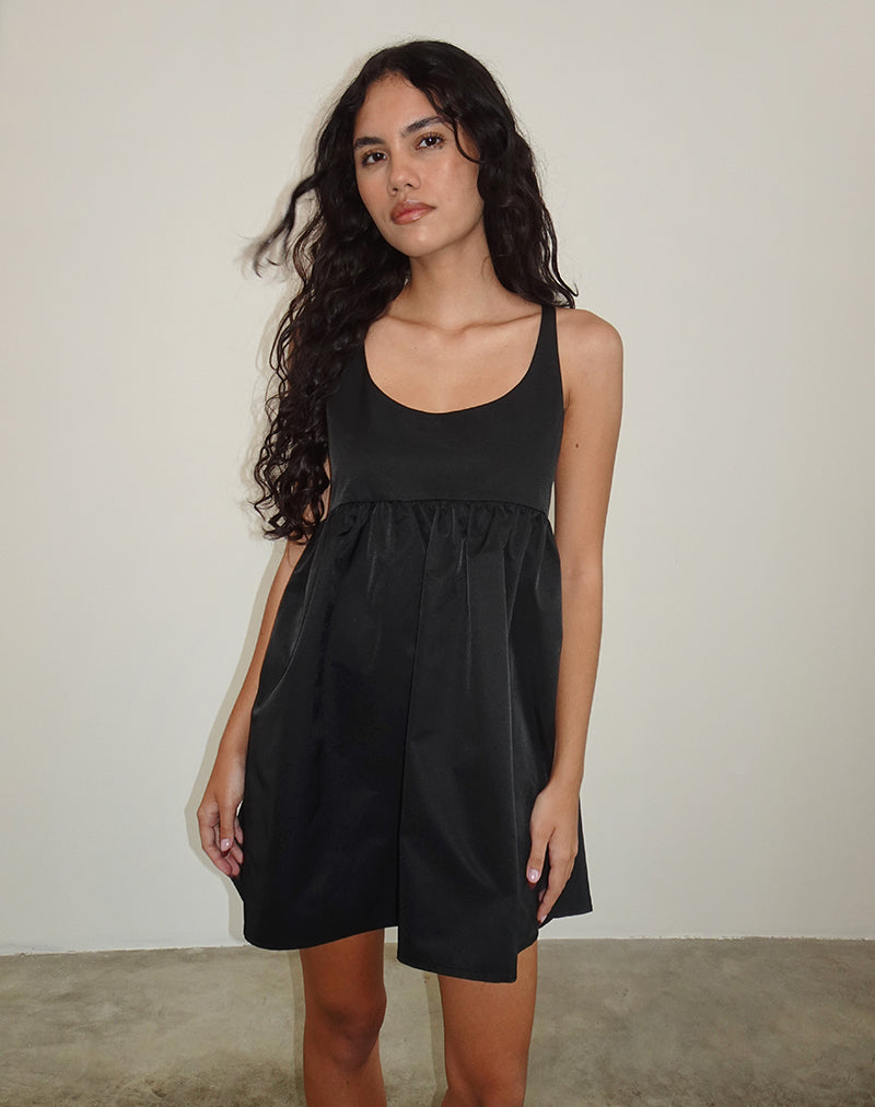 Marona Mini Dress in Black-Nico Sky