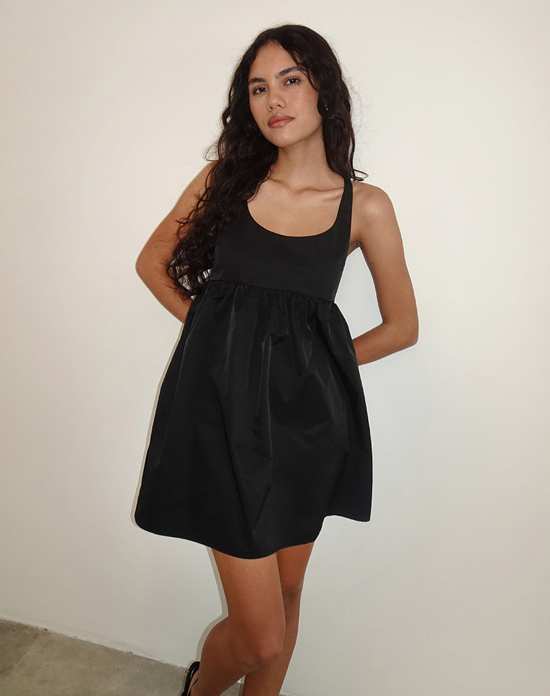 Marona Mini Dress in Black-Nico Sky