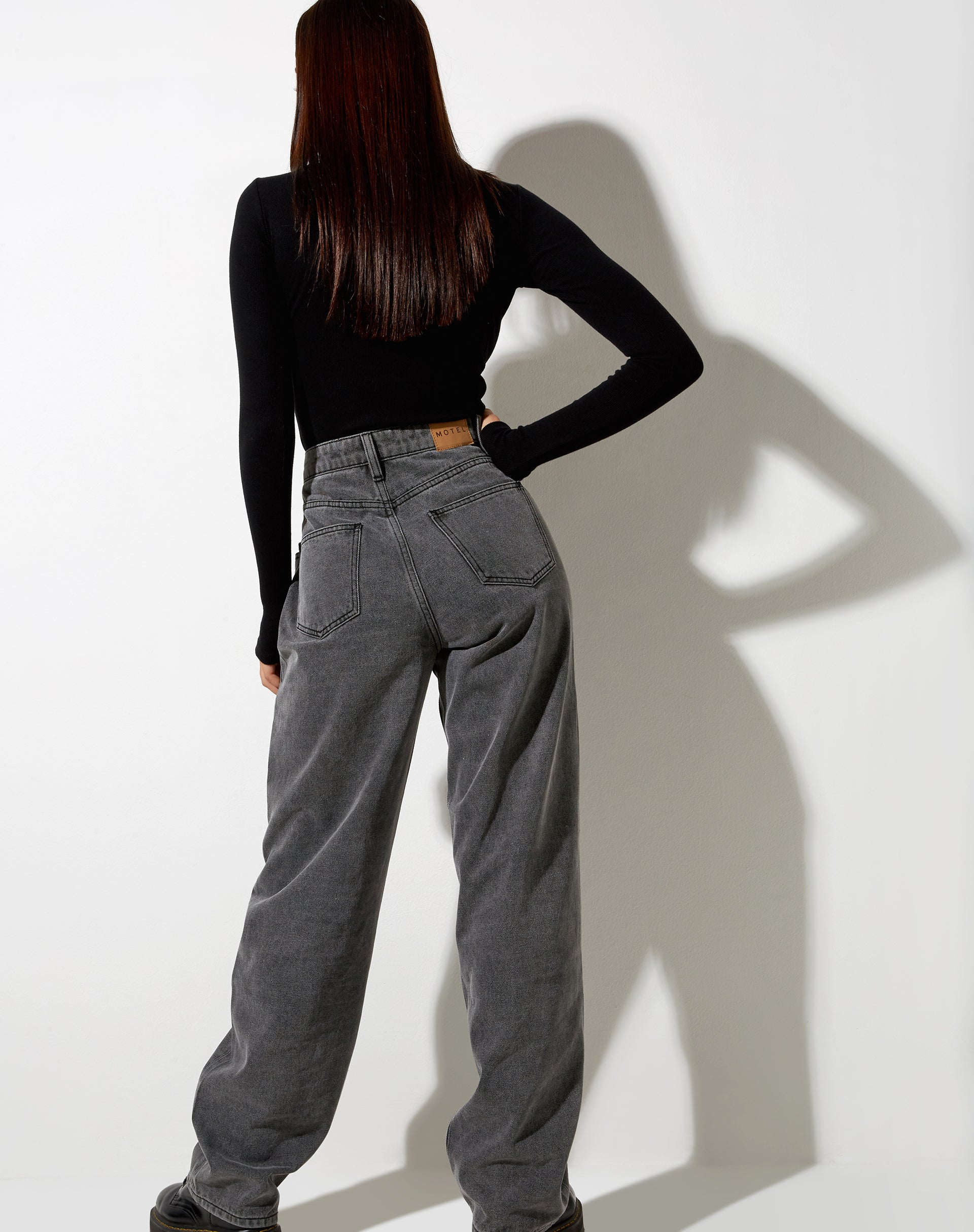 Parallel Jeans in Smoke Grey-Nico Sky