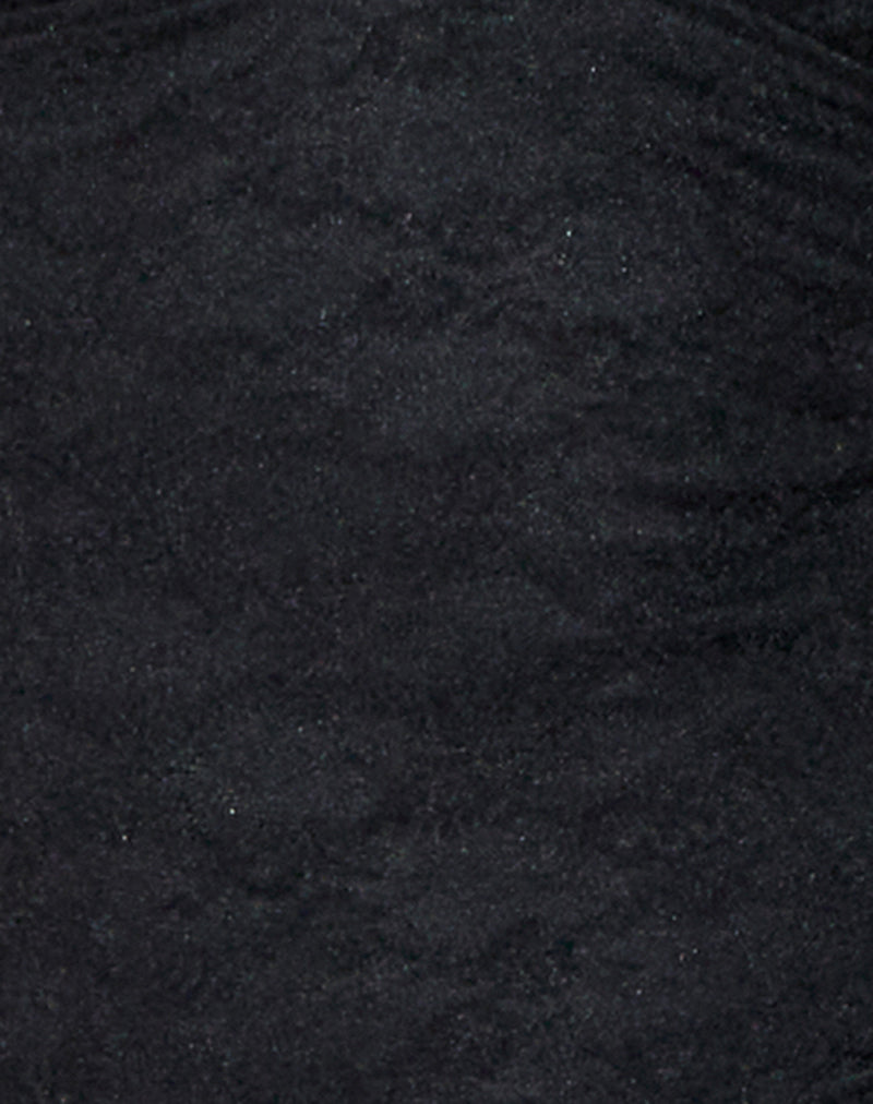 Matua Halterneck Top in Clover Lace Black-Nico Sky