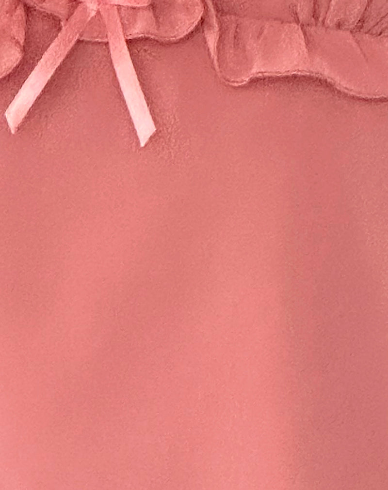 Melinda Frill Cami Top in Chiffon Blush-Nico Sky