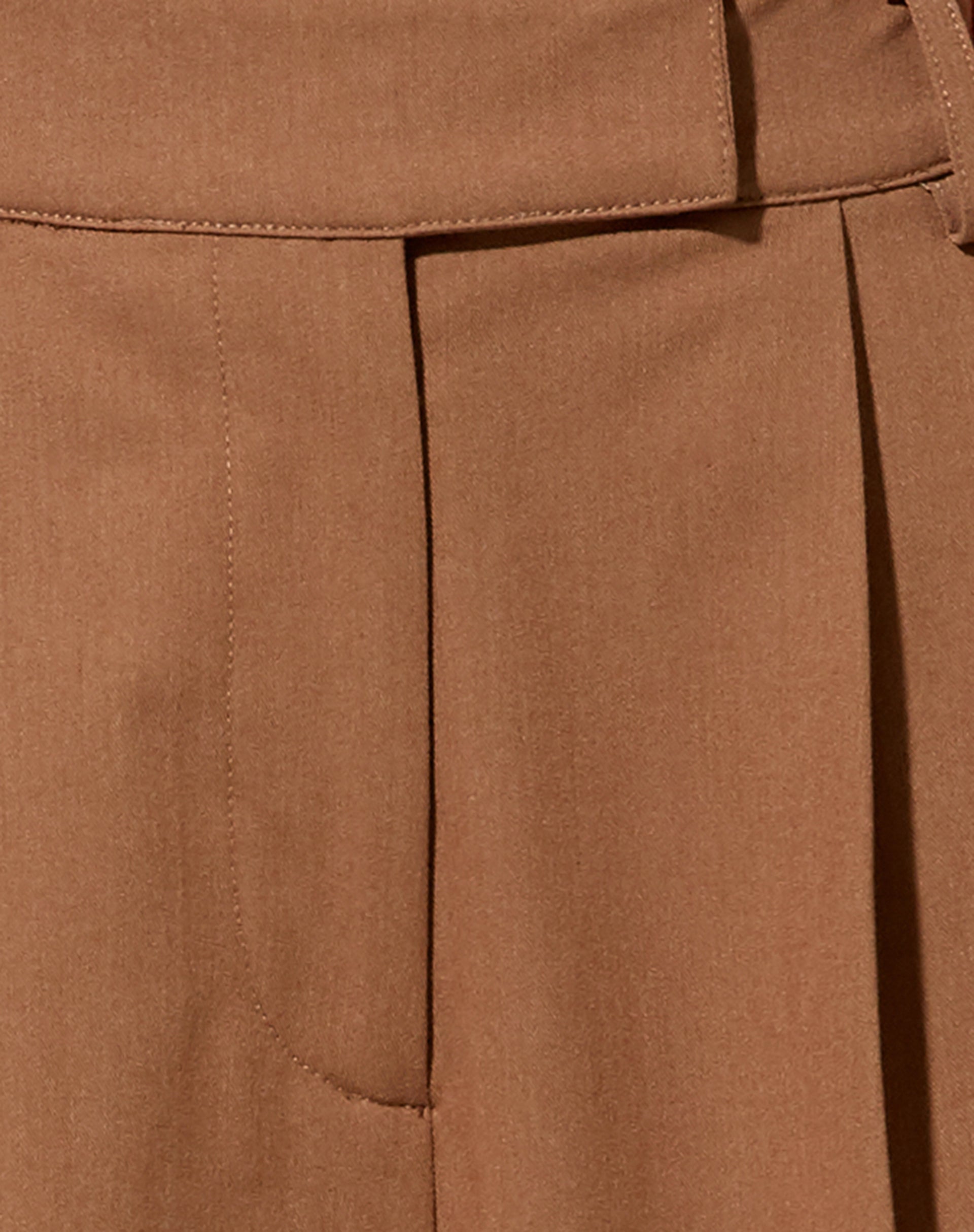 Misha Wide Leg Trouser in Tailoring Putty-Nico Sky