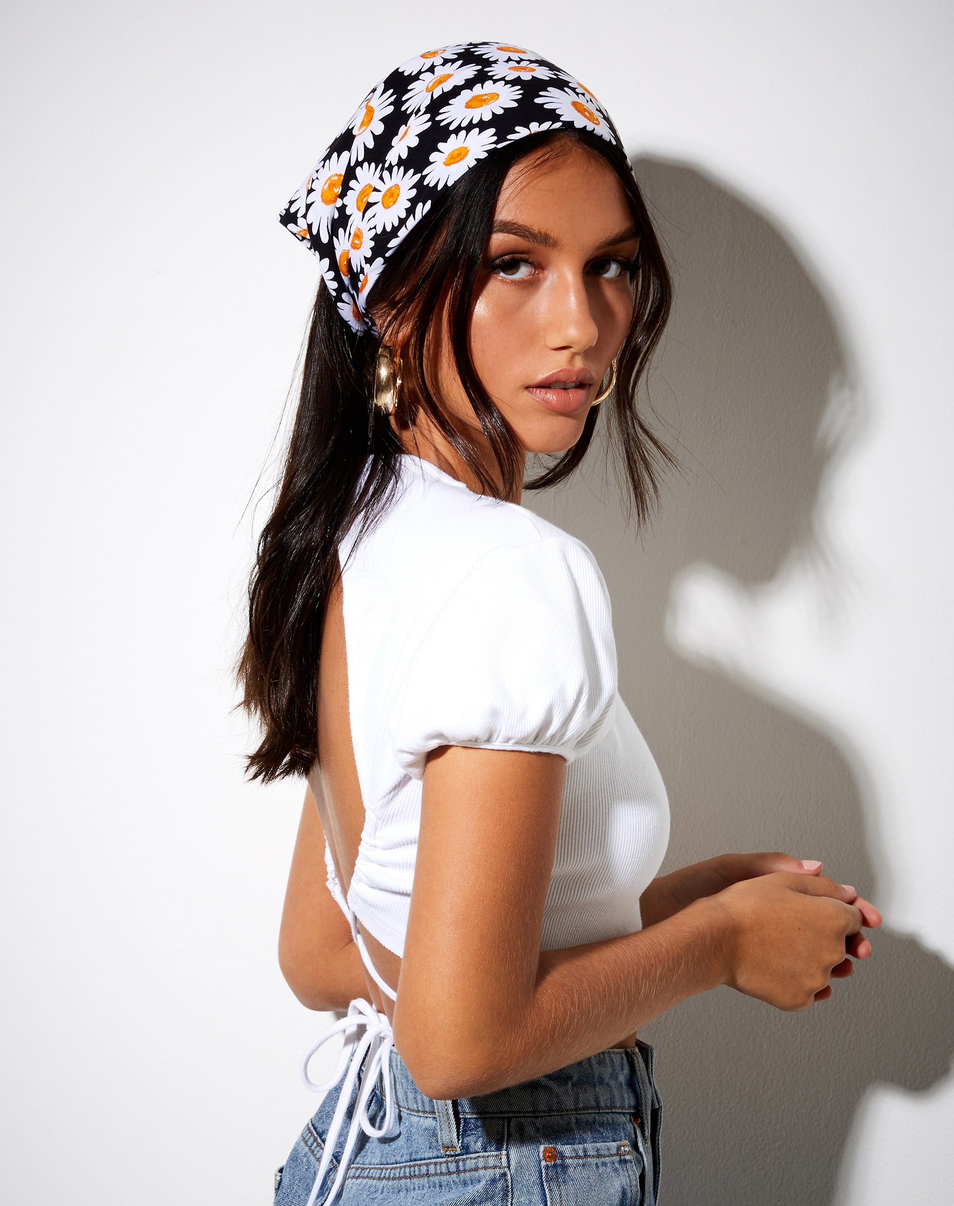 Bandana in Daisy Love Black-Nico Sky