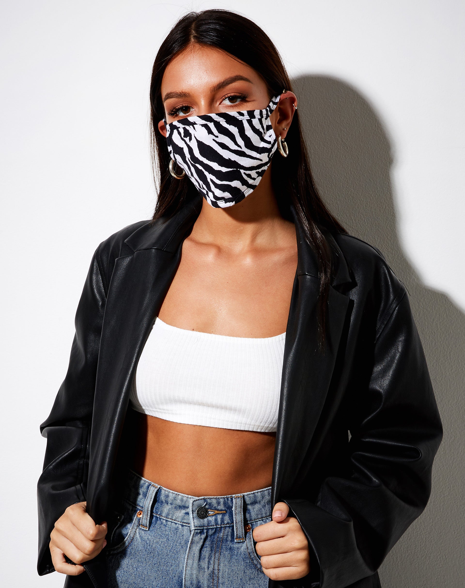 Face Mask in 90's Zebra-Nico Sky