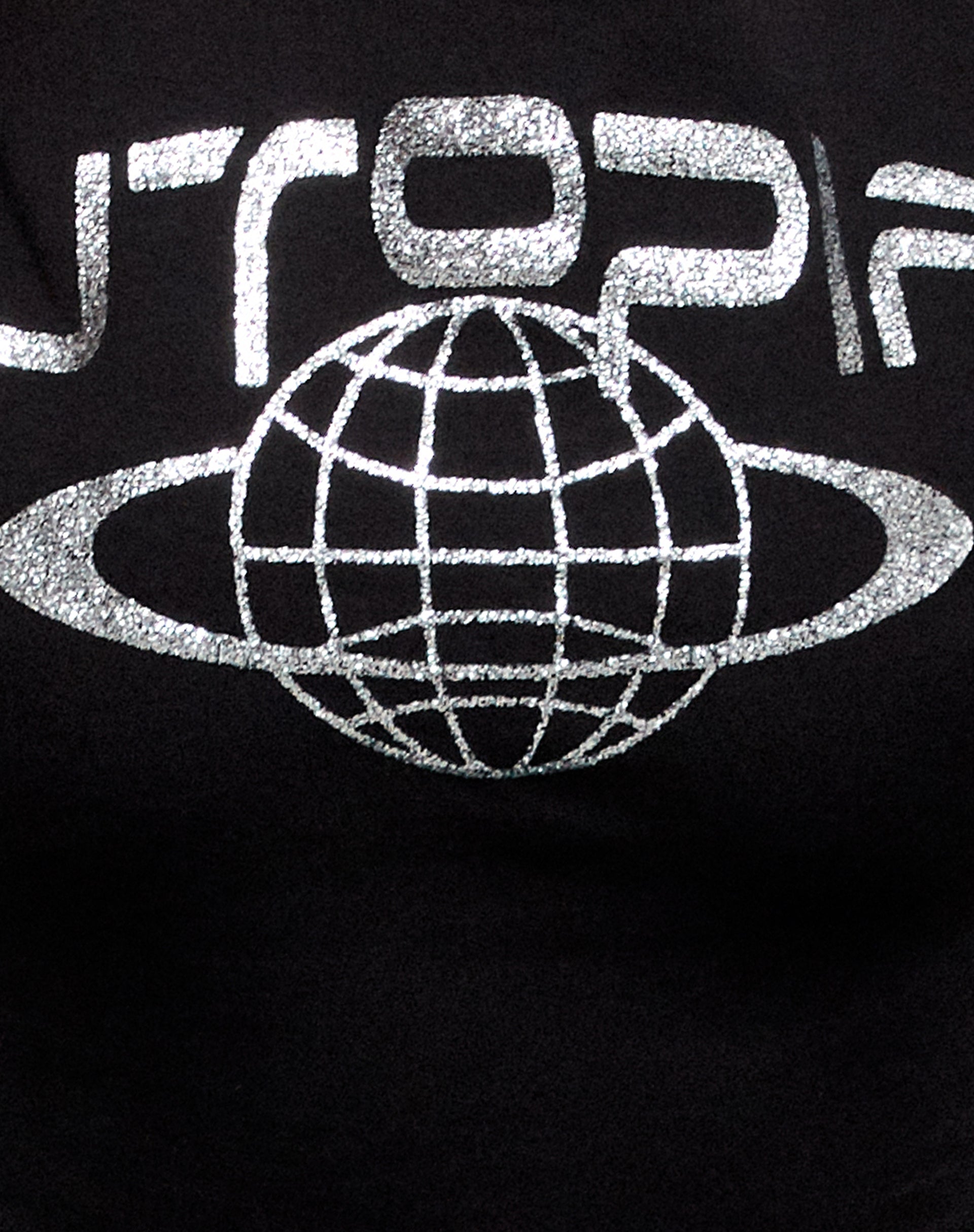 Shrunken Tee in Black Utopia-Nico Sky