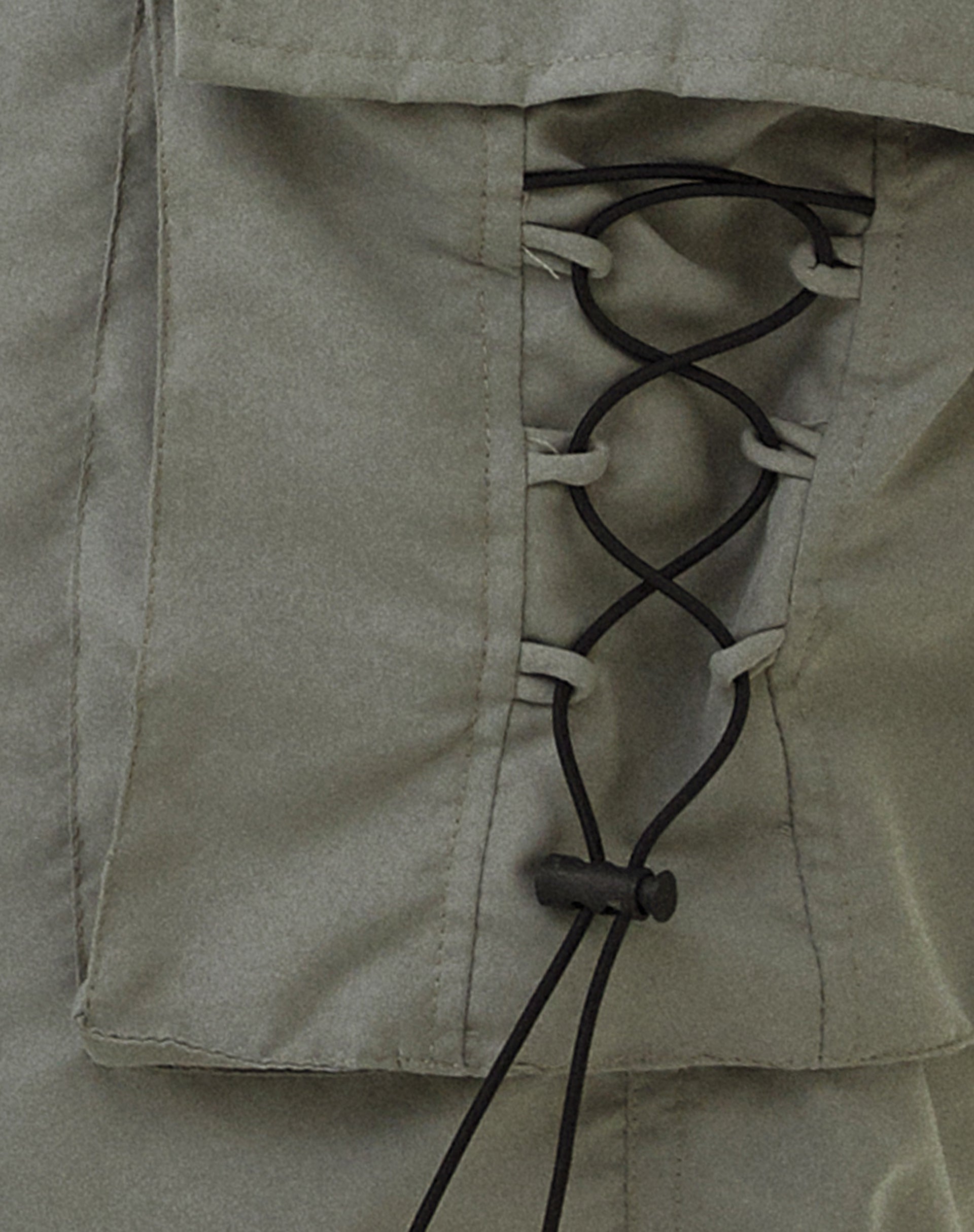 MOTEL X JACQUIE Fabio Wide Leg Cargo Trousers in Grey-Nico Sky