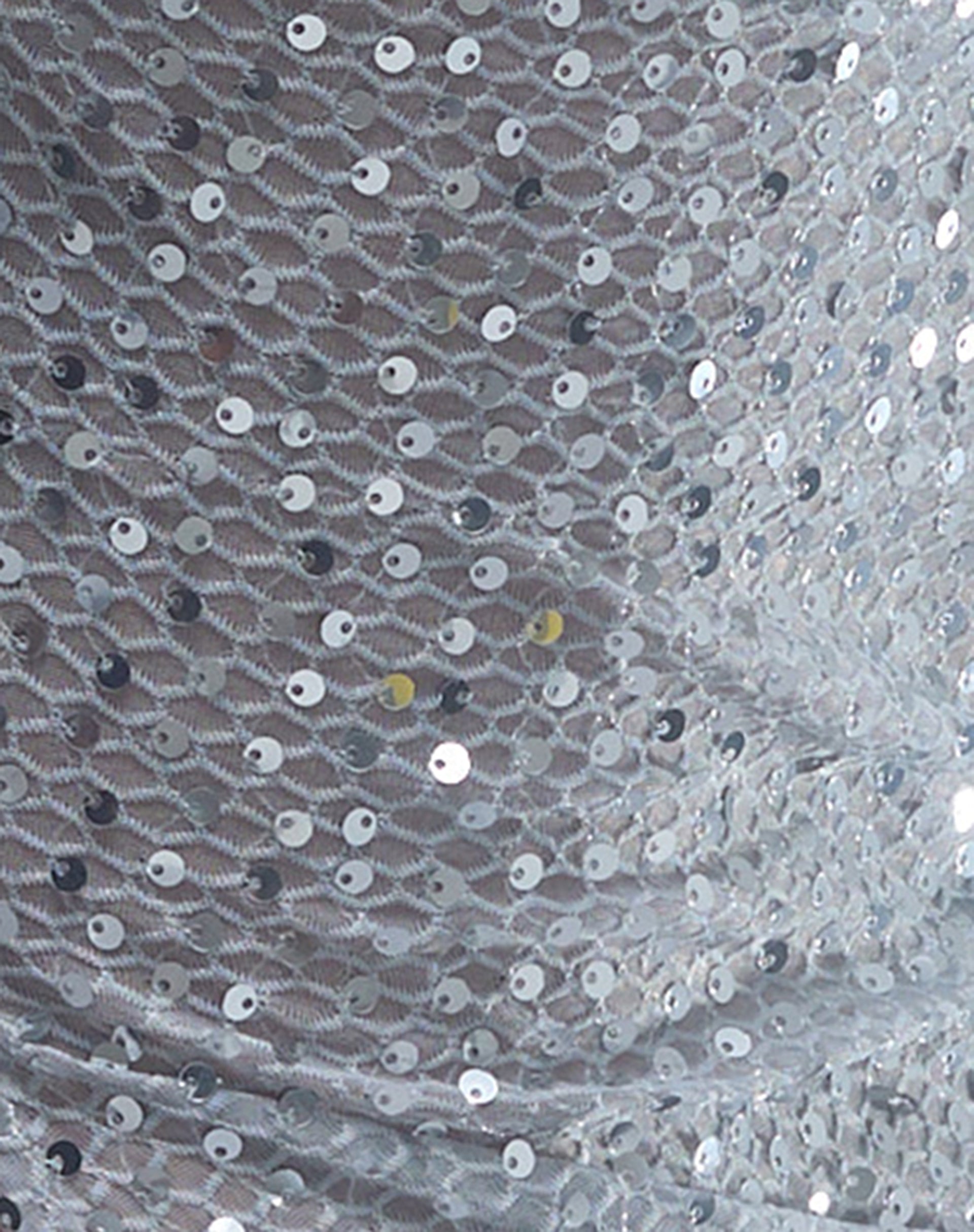 Brilia Bandeau Top in Sequin Knit Silver-Nico Sky