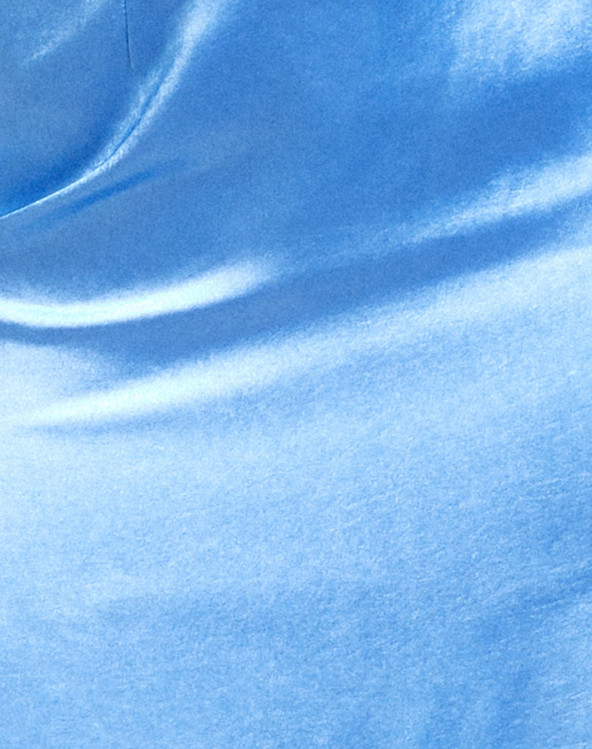 Bailta Crop Top in Satin Azure Blue-Nico Sky