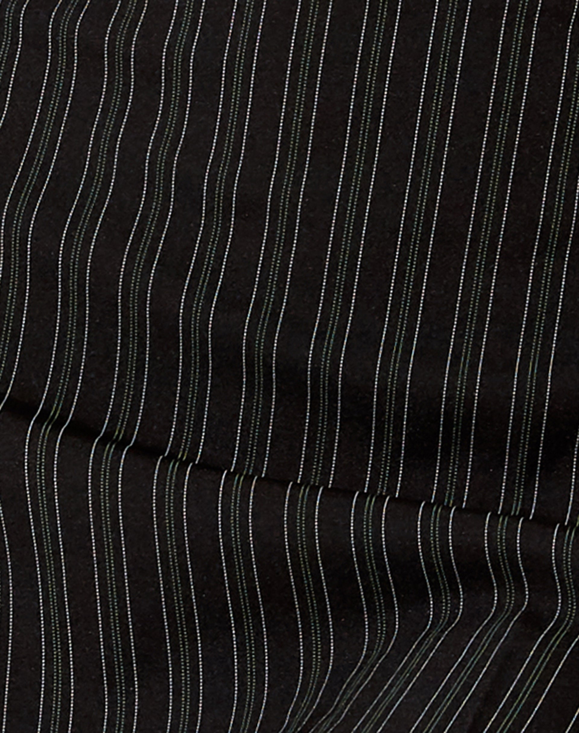 Ojjas Crop Top in Irregular Stripe Black-Nico Sky