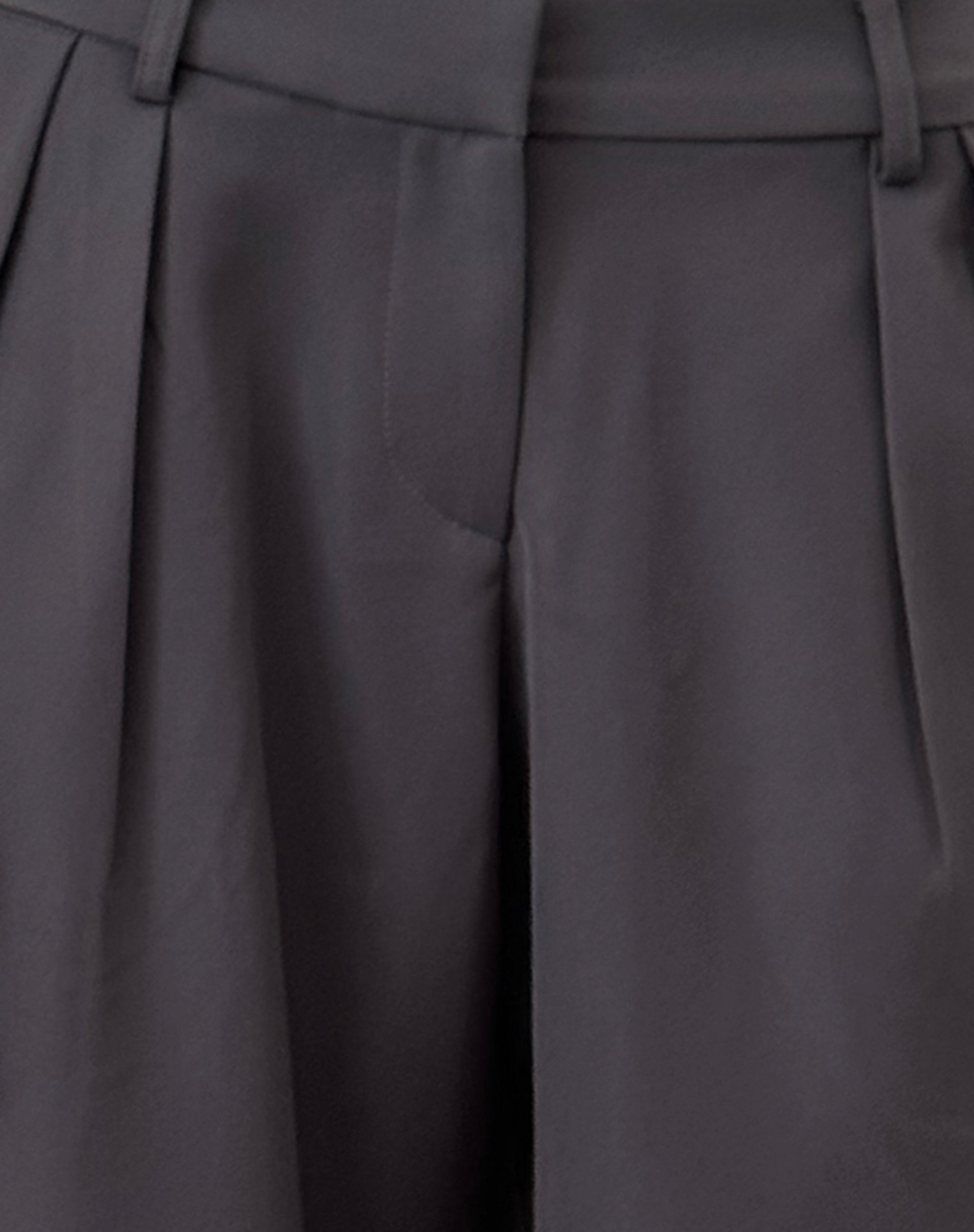 Nailaka Low Rise Wide Leg Tailored Trouser in Dark Charcoal-Nico Sky