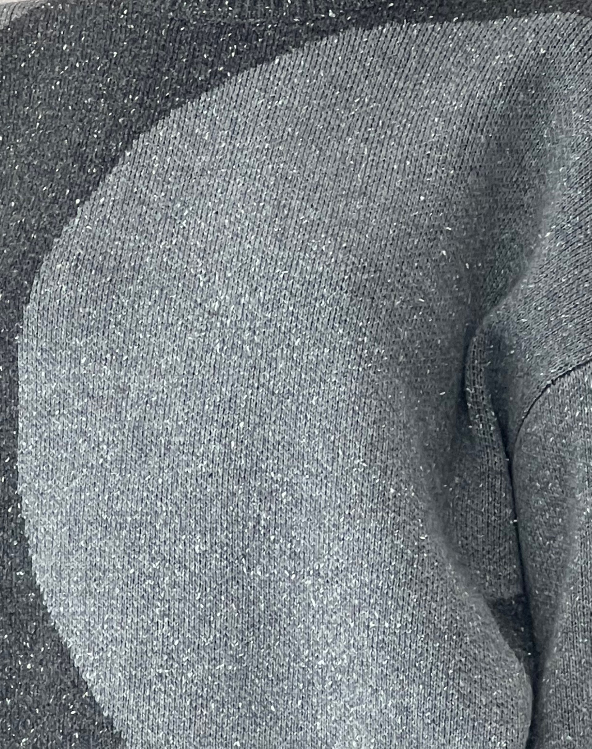 Namari Jumper in Black and Charcoal Mix Knit-Nico Sky