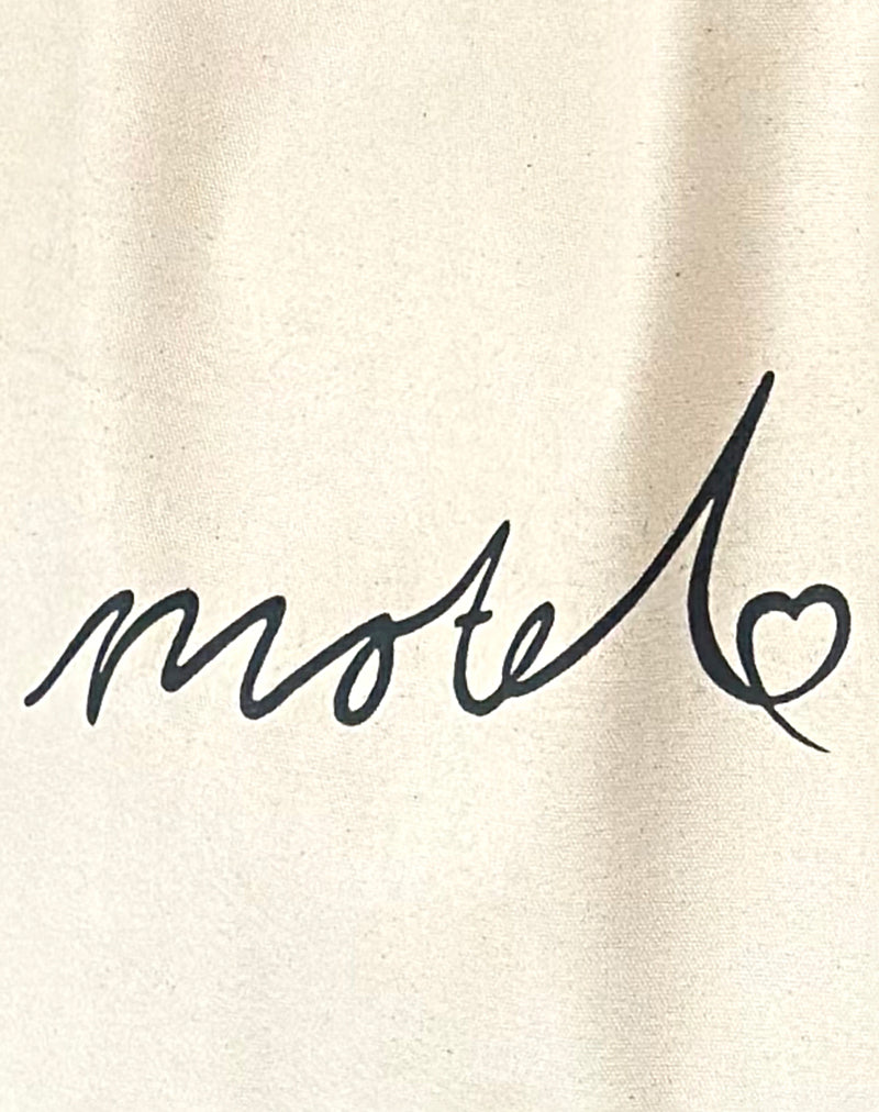 Nola Totebag in Off White with Motel Print-Nico Sky