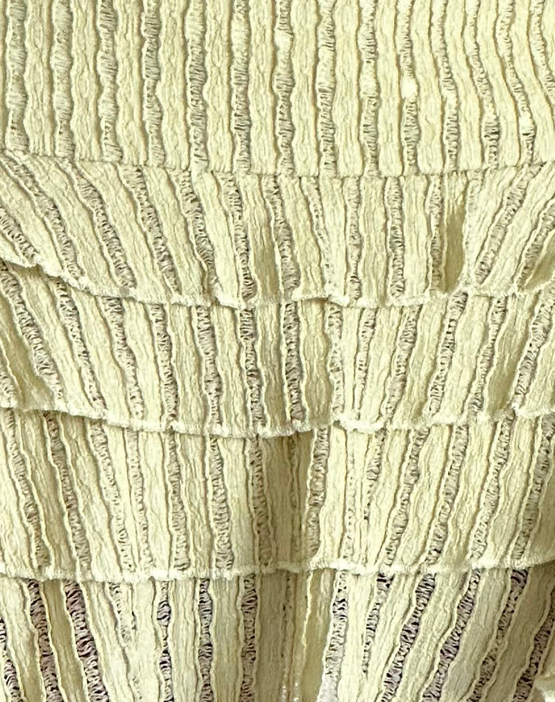 Carlota Mini Skirt in Crinkle Sage-Nico Sky