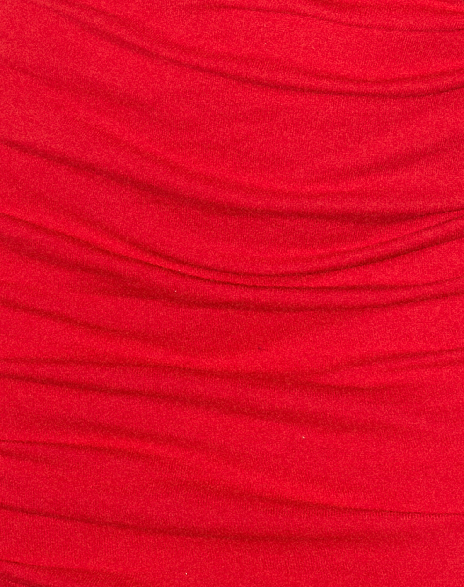 Ady Bodycon Dress in Rib Racing Red-Nico Sky