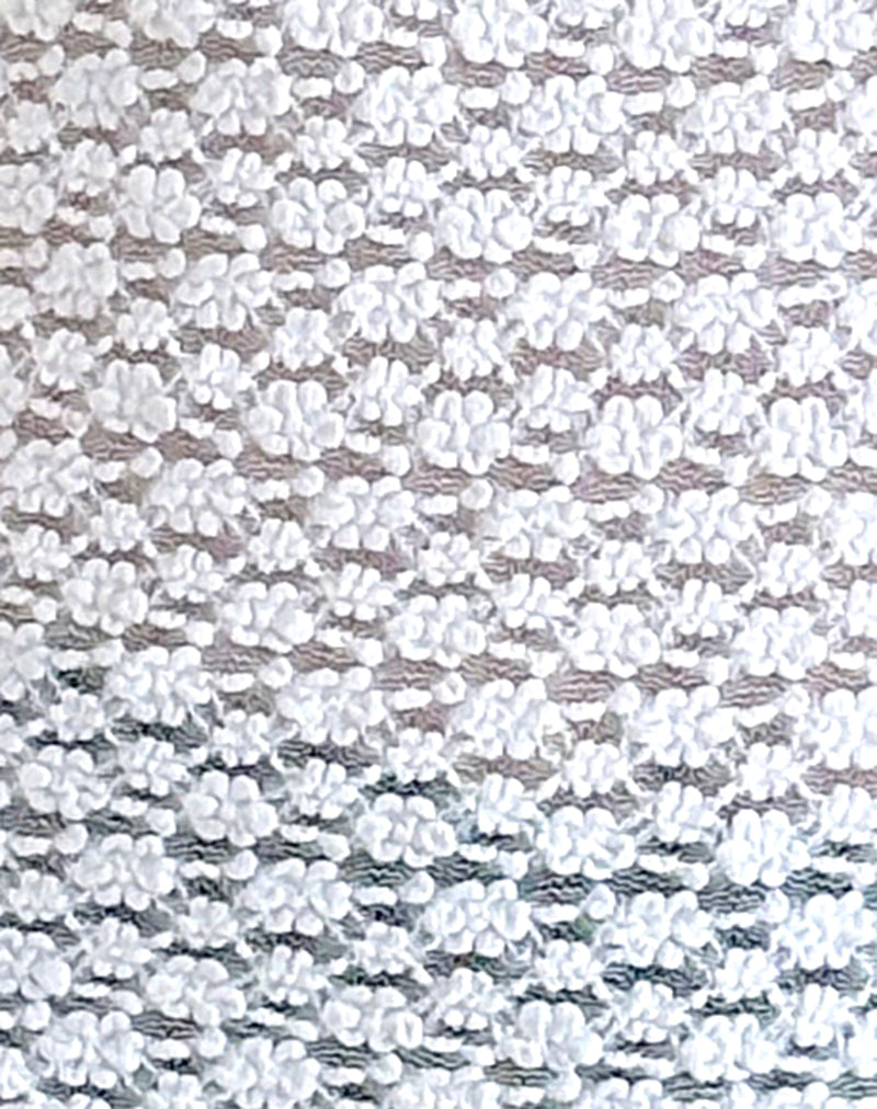 Olaya Frill Edge Top in Krisan Lace White-Nico Sky