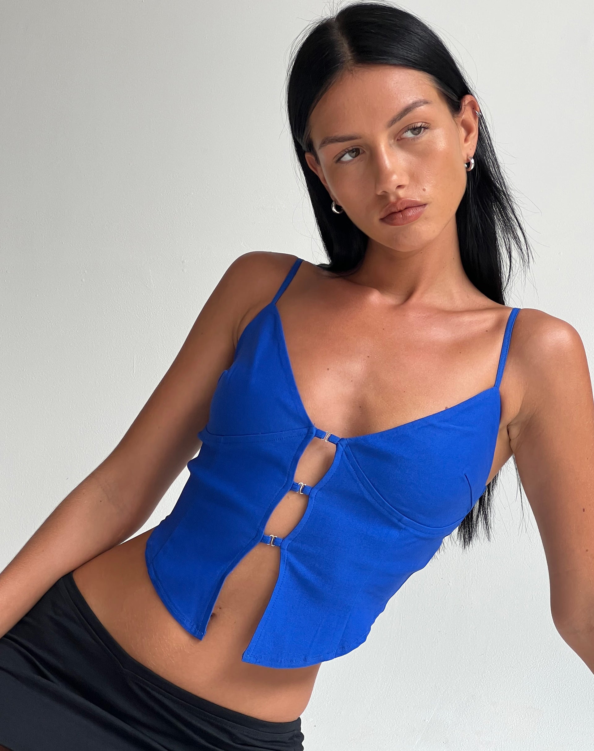 Oleta Cami Top in Cobalt-Nico Sky