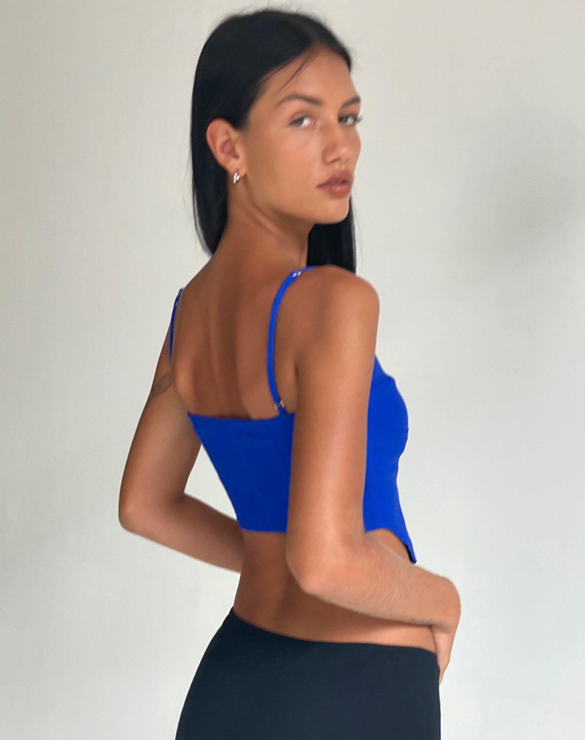 Oleta Cami Top in Cobalt-Nico Sky