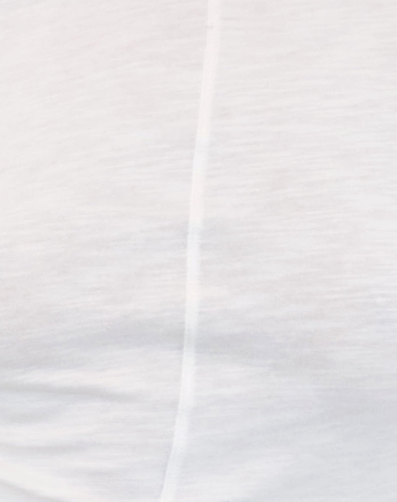 Olson Long Sleeve Top in Slub Ivory-Nico Sky