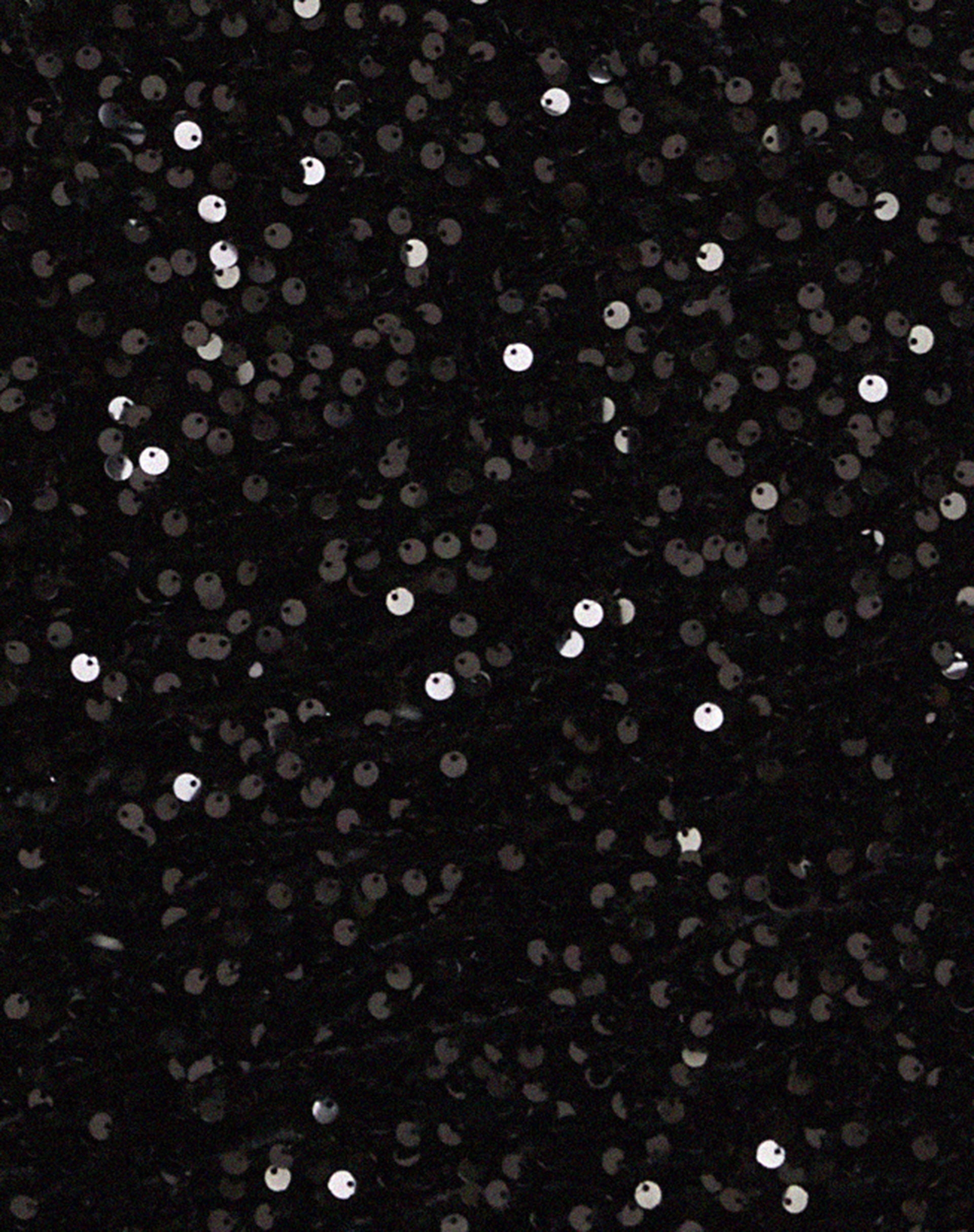 Onaki Long Sleeve Mini Dress in Mini Sequin Black-Nico Sky