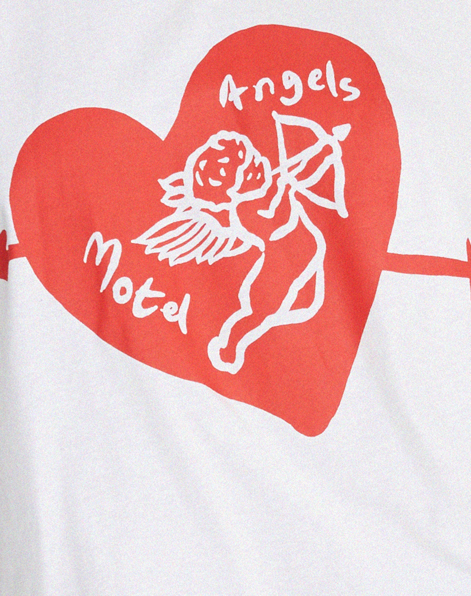 Oversize Basic Tee in White Motel Angel-Nico Sky