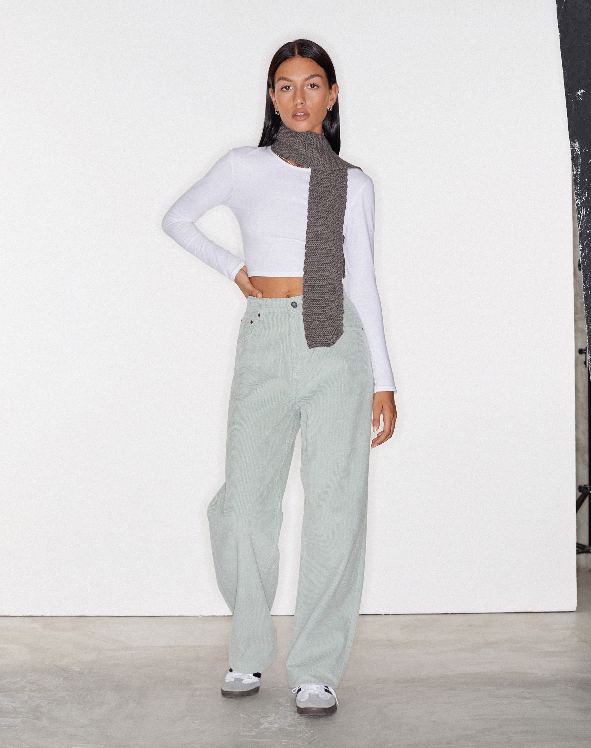 Parallel Jeans in Cord Washed Blue-Nico Sky