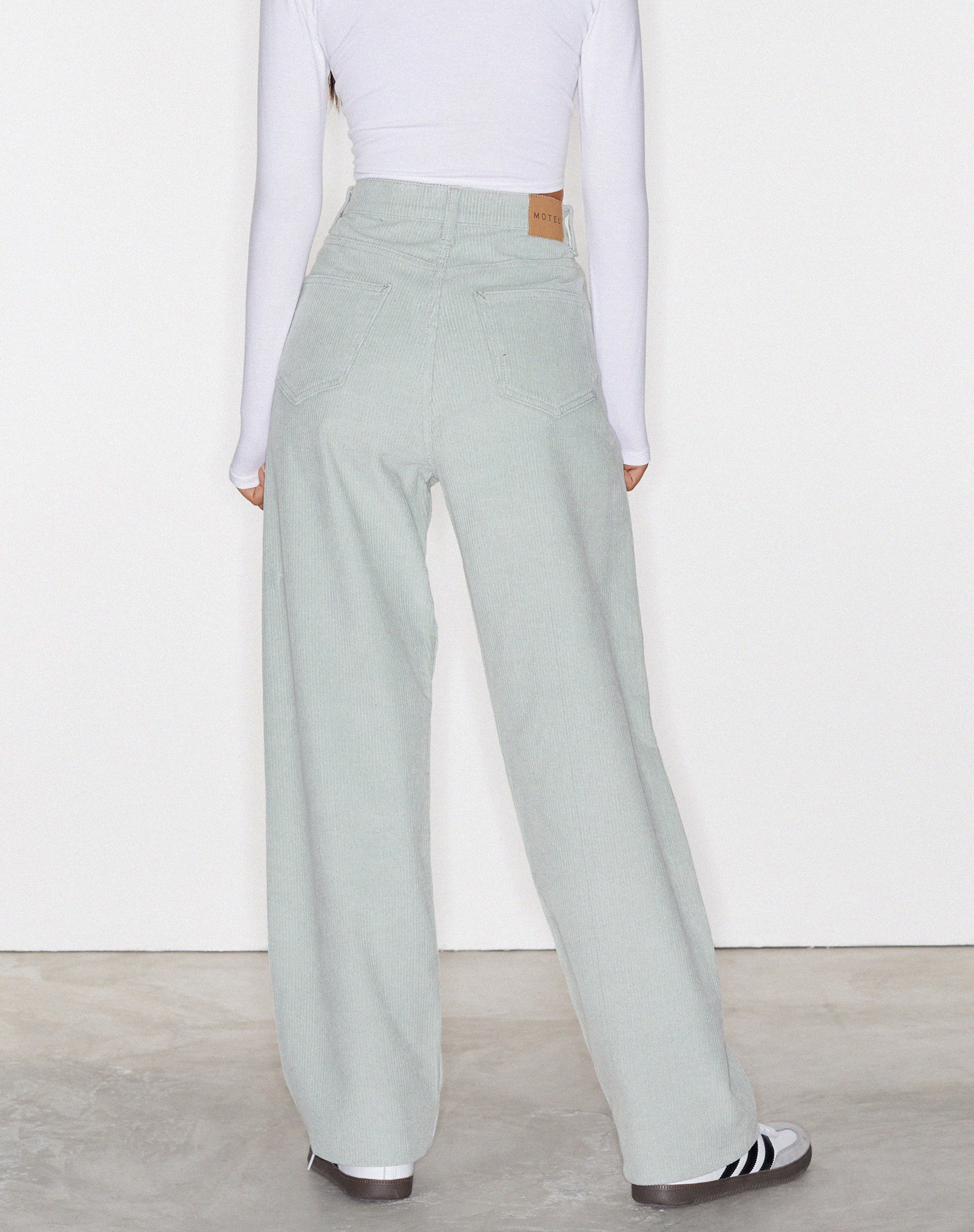 Parallel Jeans in Cord Washed Blue-Nico Sky