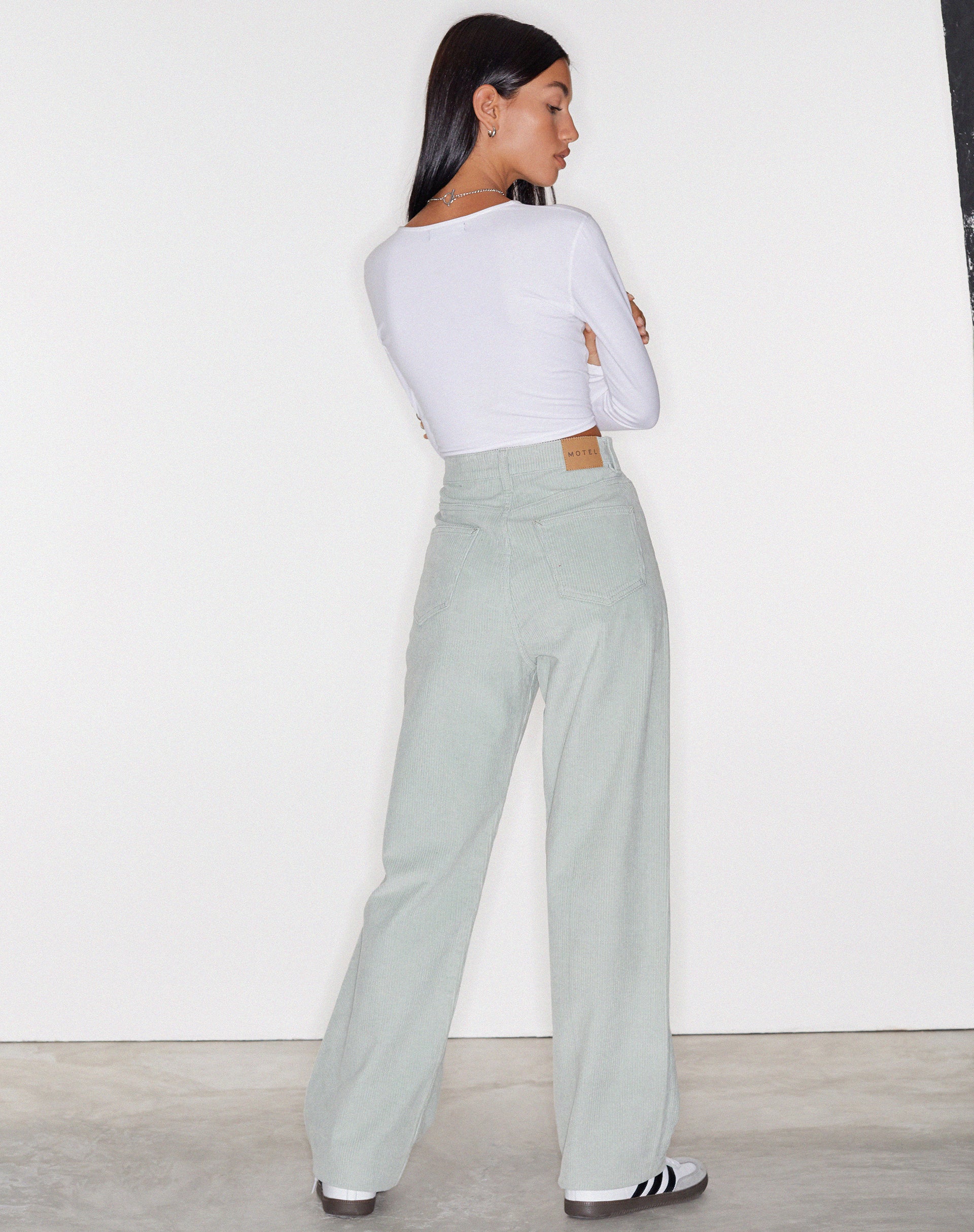 Parallel Jeans in Cord Washed Blue-Nico Sky