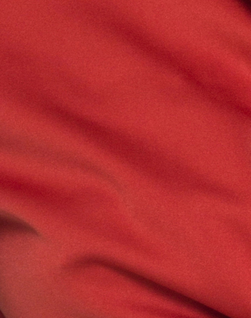 Pilar Blouse in Satin Rust-Nico Sky