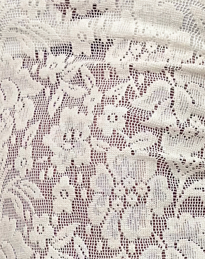 Polovina Sleeveless Top in Hibiscus Crochet Lace Ivory-Nico Sky