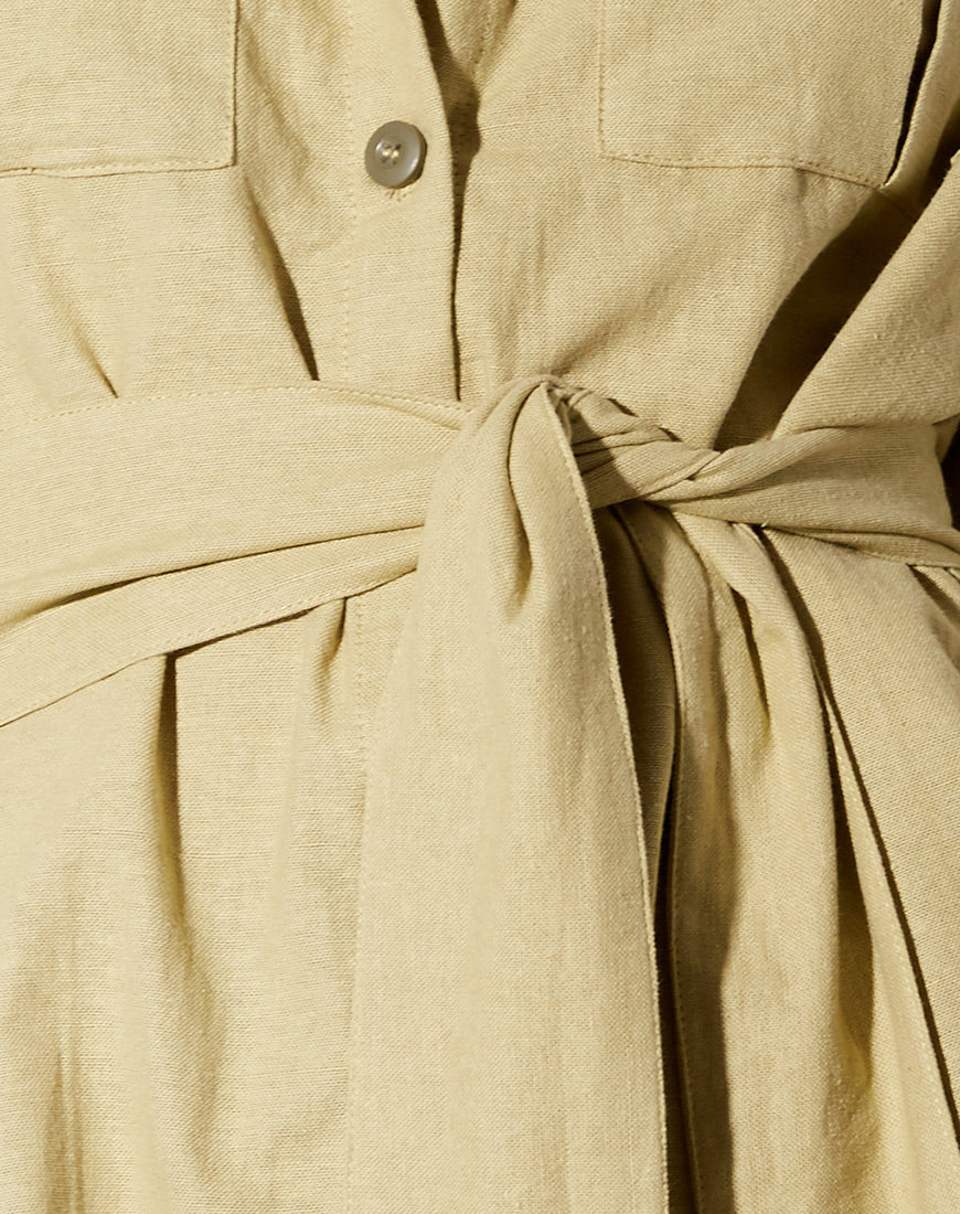 Prami Shirt in Dusky Green-Nico Sky