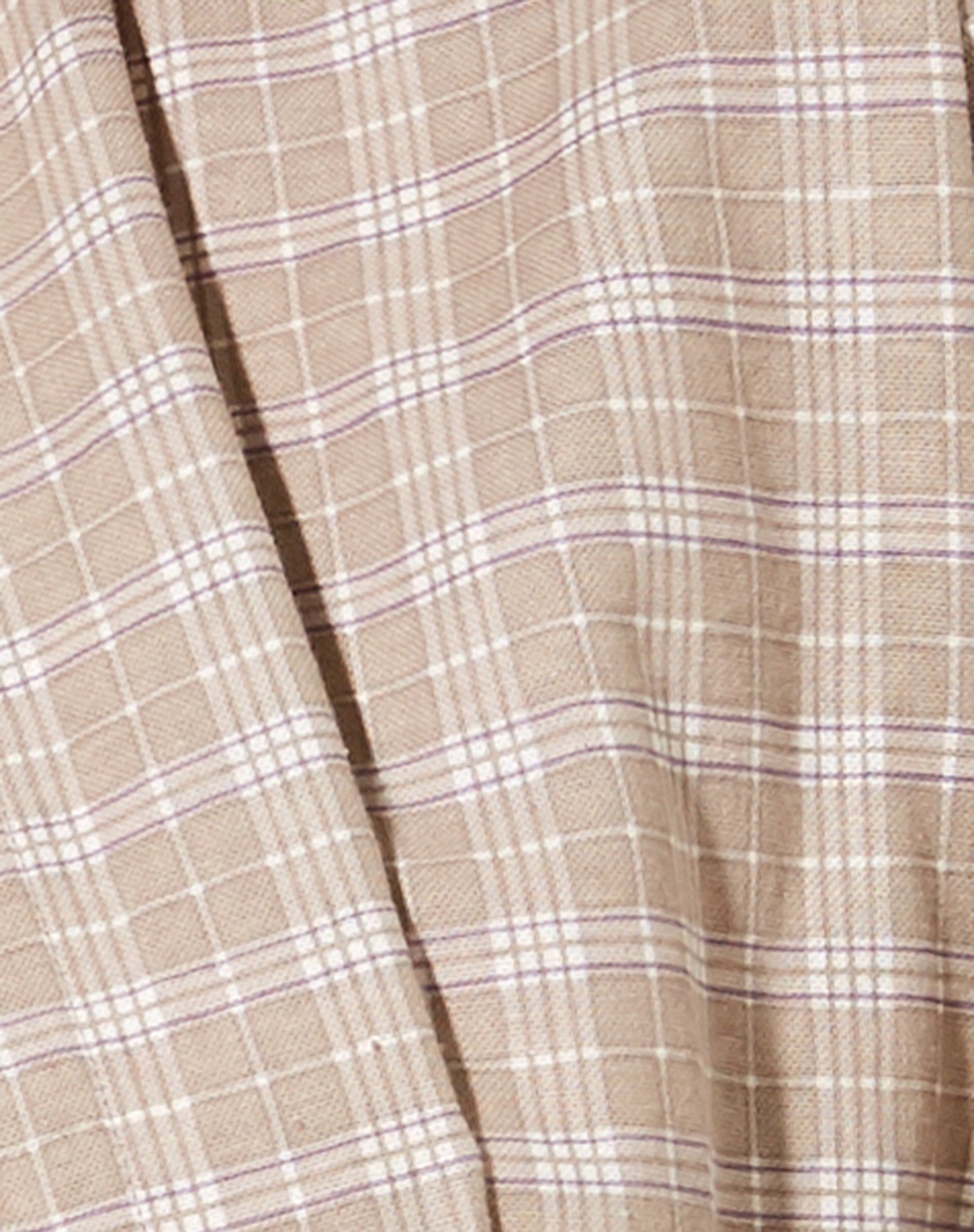 Pride Shirt in Taupe Check-Nico Sky