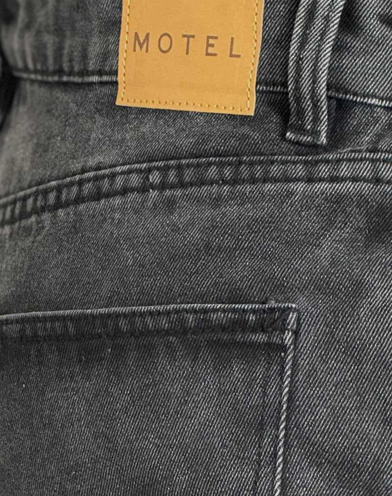 Parallel Jeans in Black Wash-Nico Sky