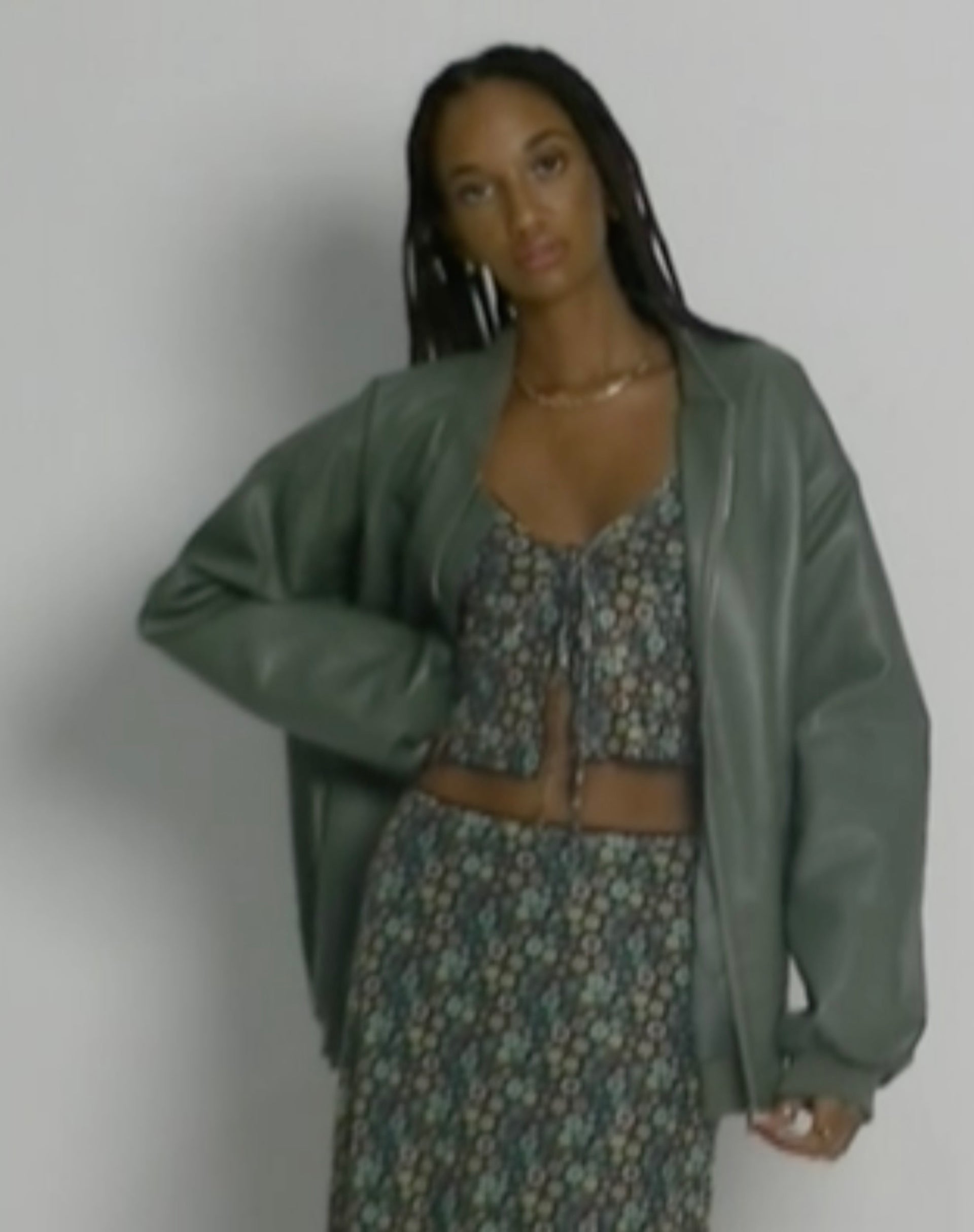 Henry Cropped Cardi in Folk Floral-Nico Sky