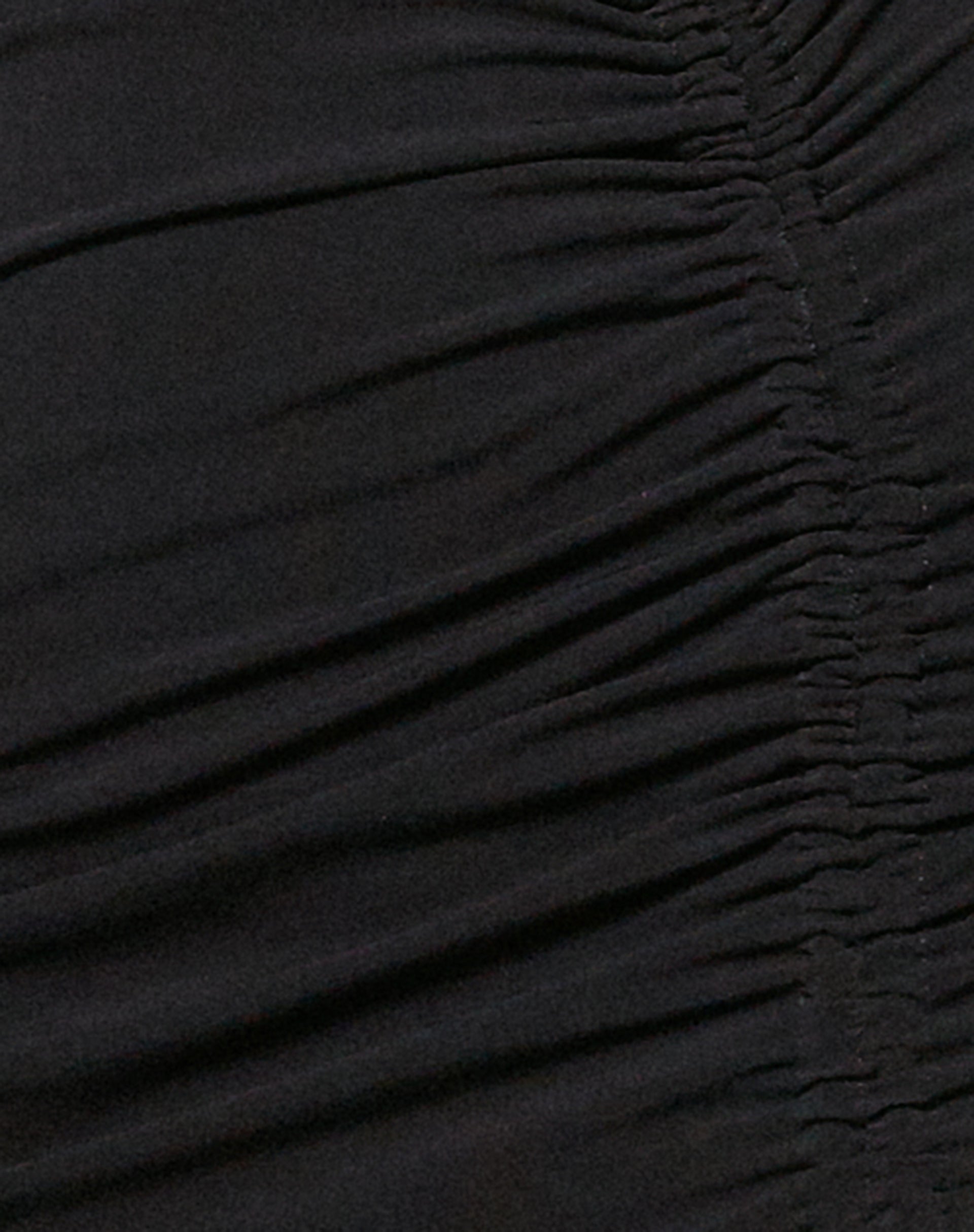 Maxel Midi Skirt in Polycrepe Black-Nico Sky