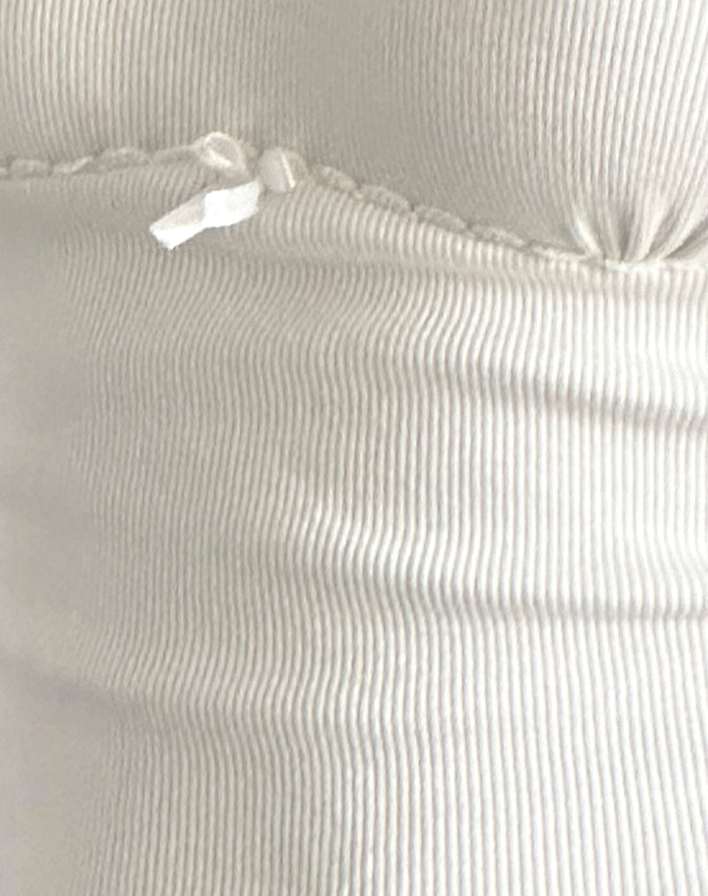 Rada Top in Rib Off White-Nico Sky