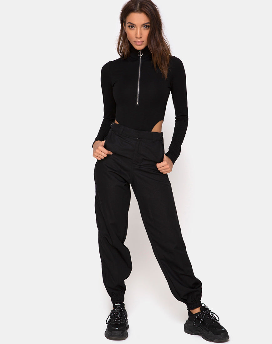 Radice Bodice in Ponti Black-Nico Sky