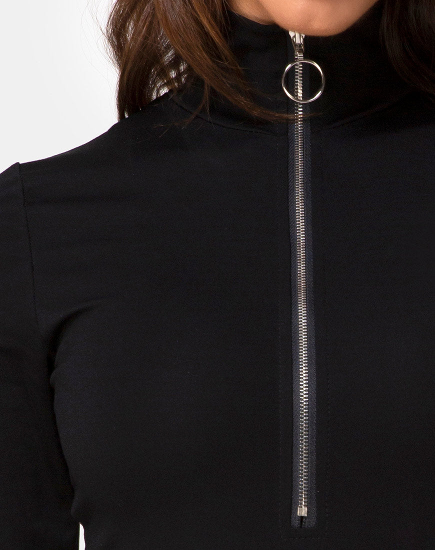 Radice Bodice in Ponti Black-Nico Sky