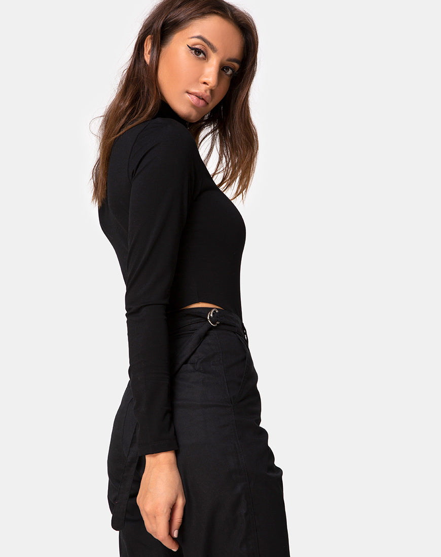 Radice Bodice in Ponti Black-Nico Sky