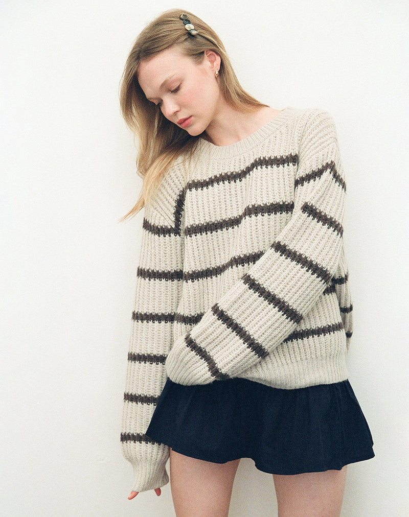 Rafta Skirt in Dark Navy-Nico Sky