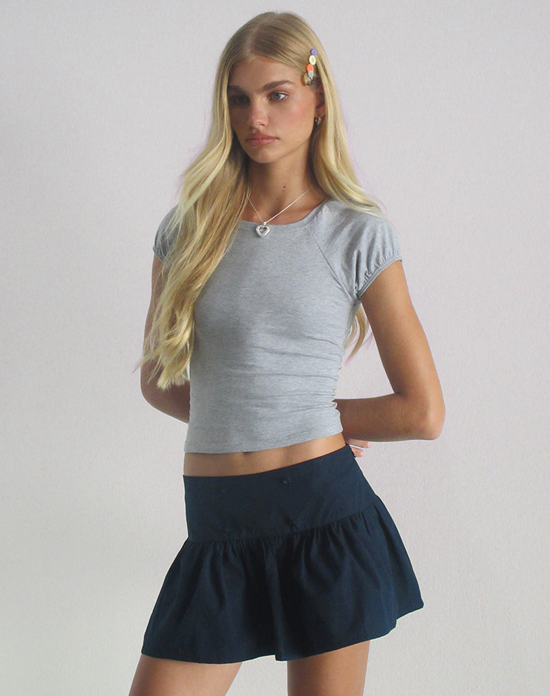 Rafta Skirt in Dark Navy-Nico Sky