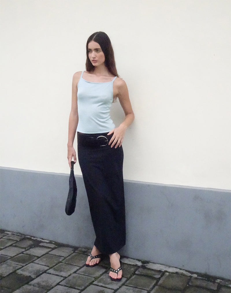 Liana Maxi Skirt in Black-Nico Sky