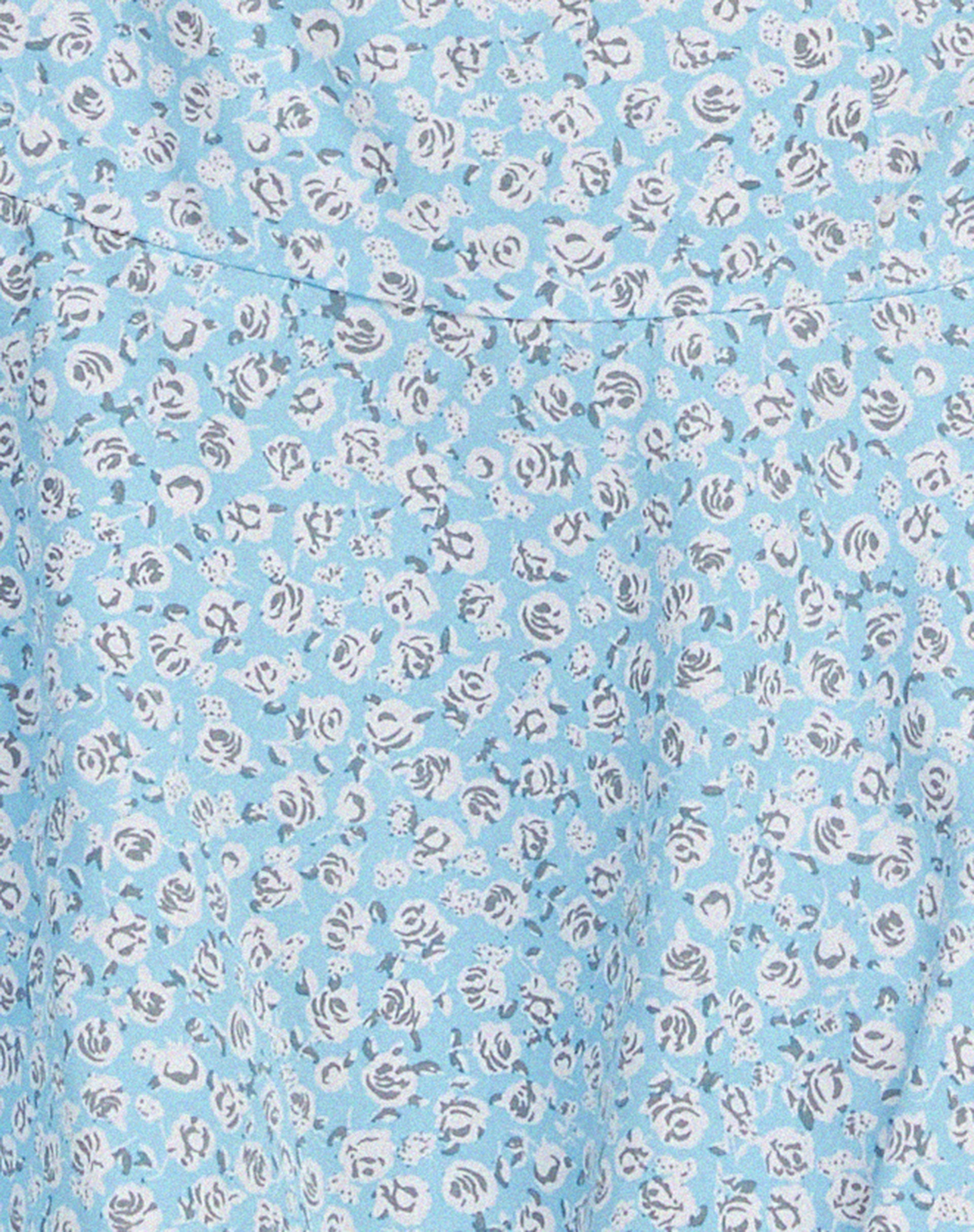 Rara Mini Skirt in Ditsy Rose Blue-Nico Sky