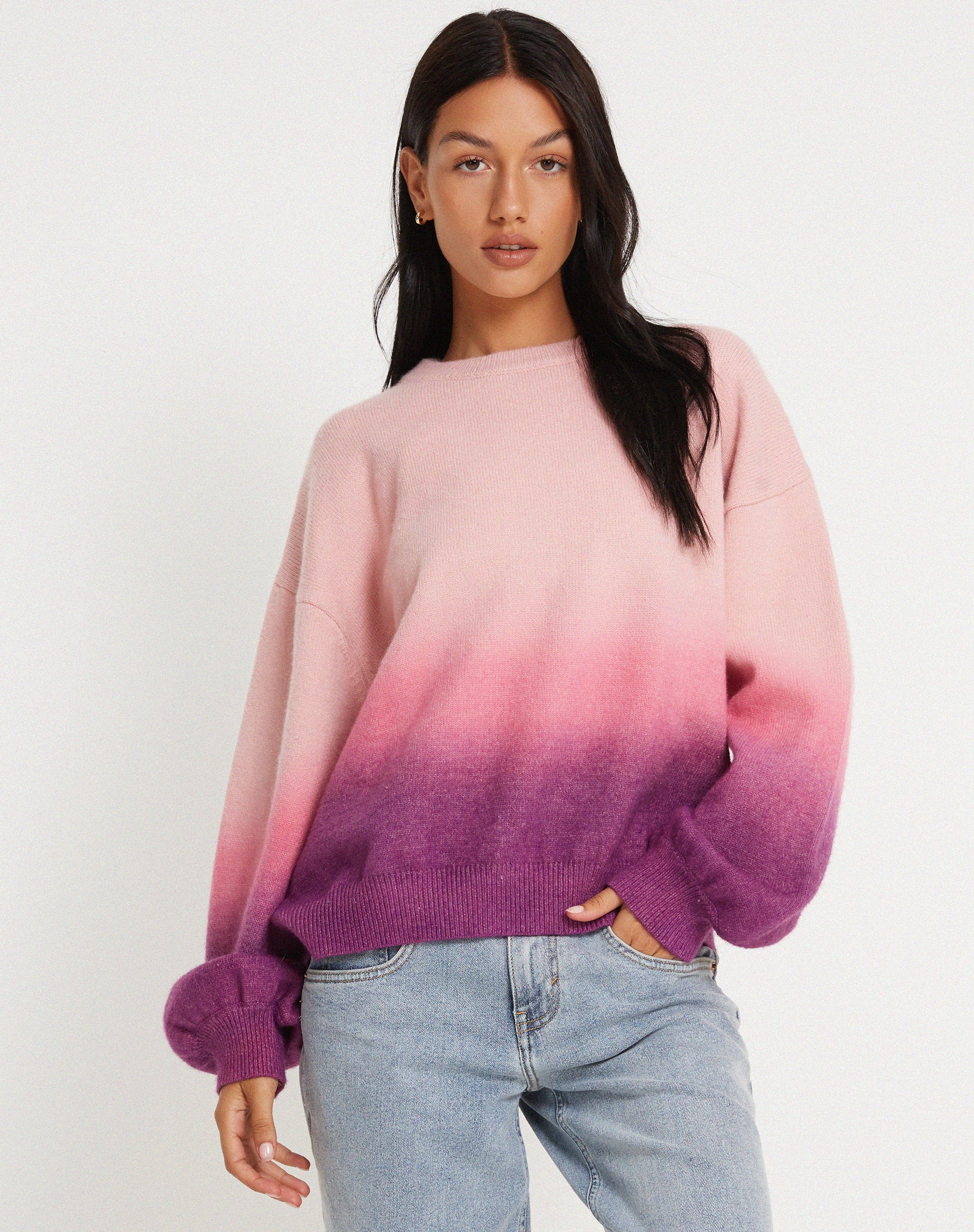Akari Jumper in Gradient Pink-Nico Sky