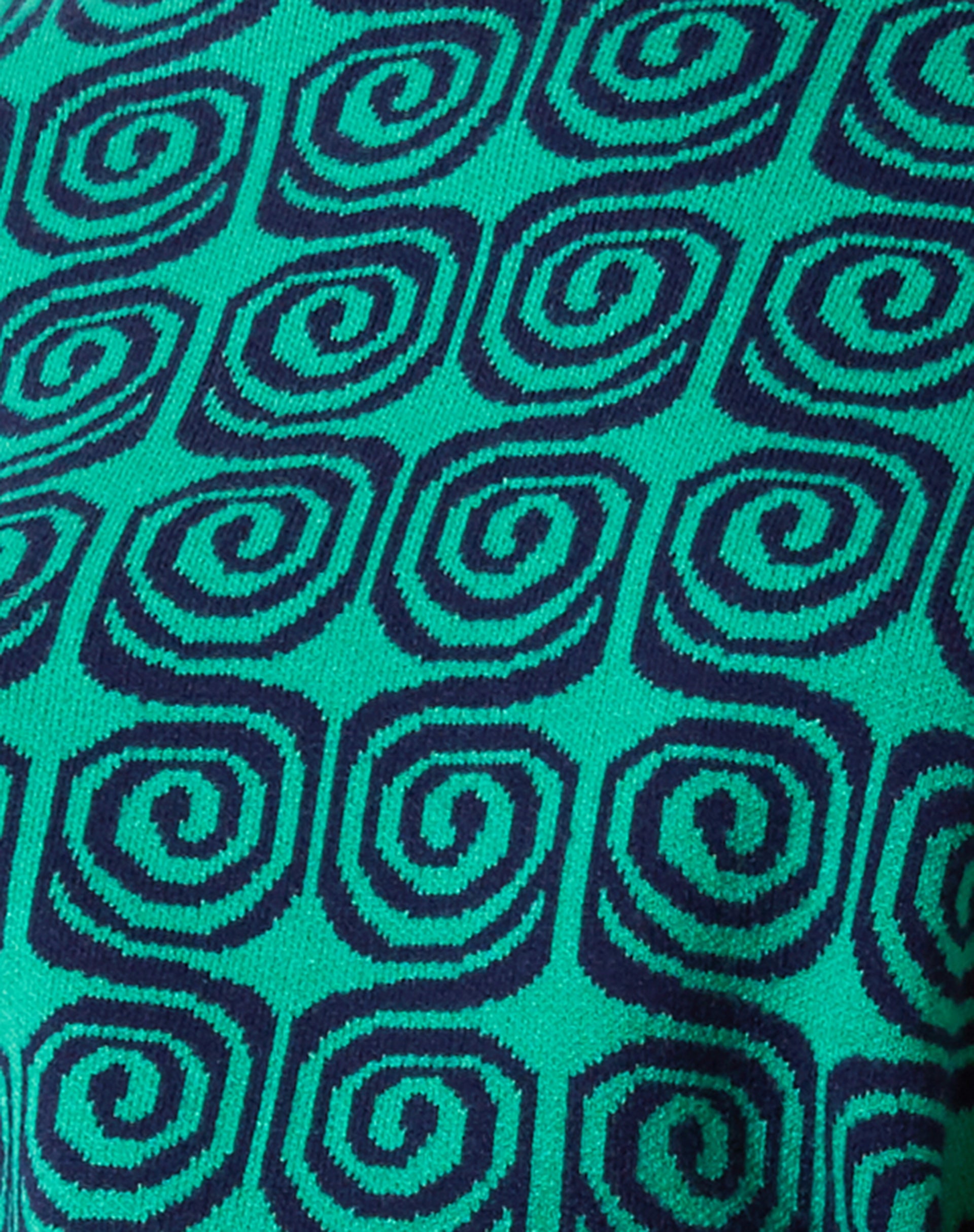 Ammar Jumper in Swirl Green and Blue-Nico Sky