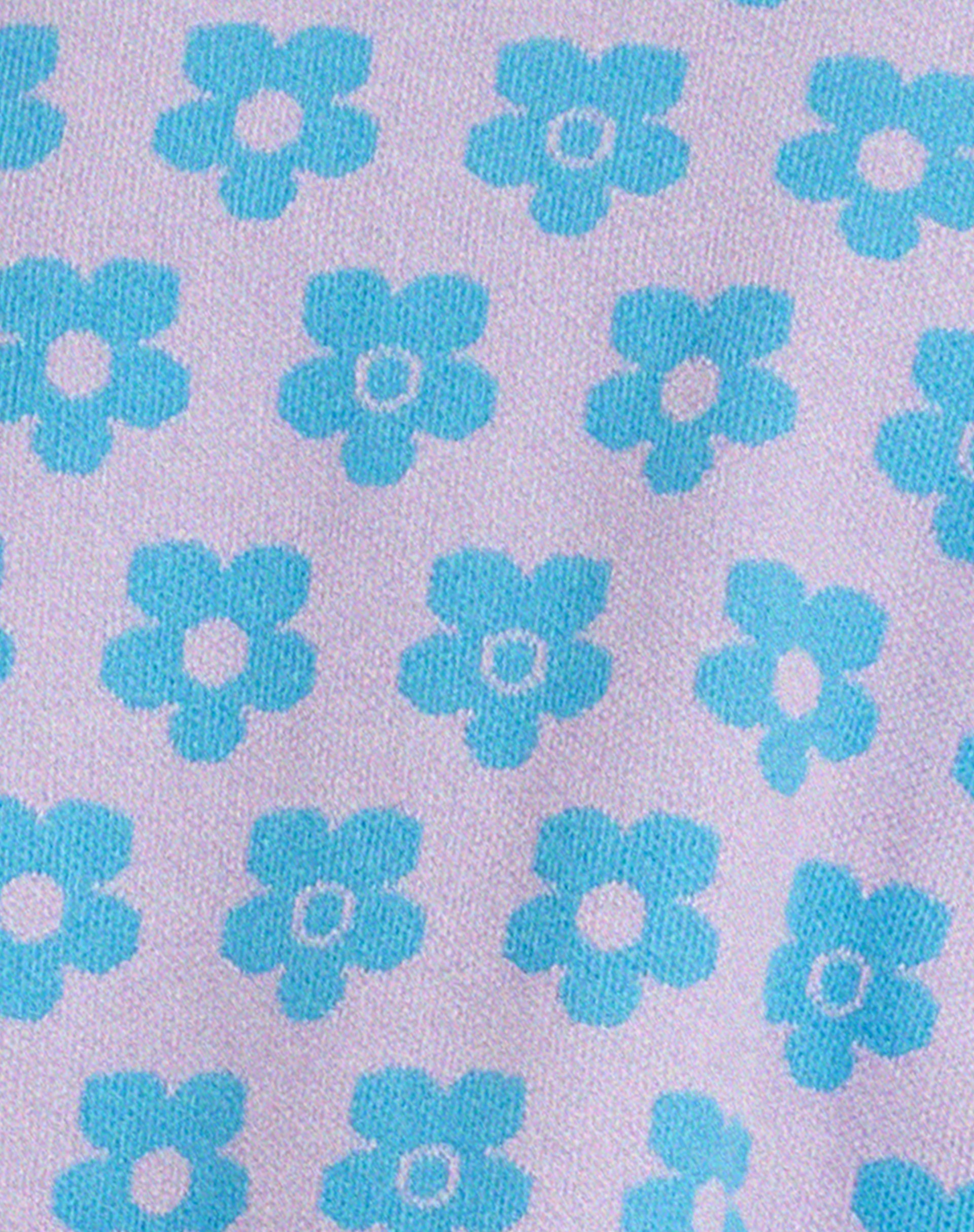 Attina Cardi in Cute Floral Daisy Lilac and Blue-Nico Sky