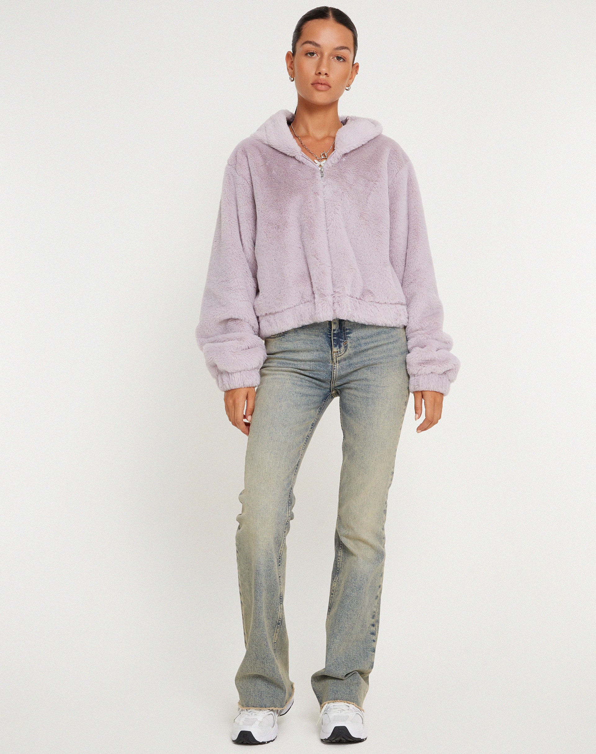 Banowa Zip Up Jacket in Lilac-Nico Sky