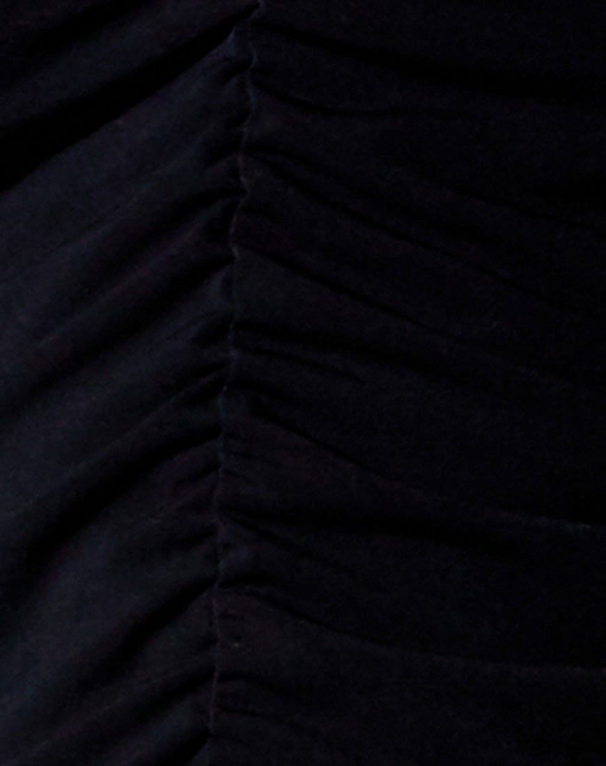 Yessa Crop Top in Black-Nico Sky