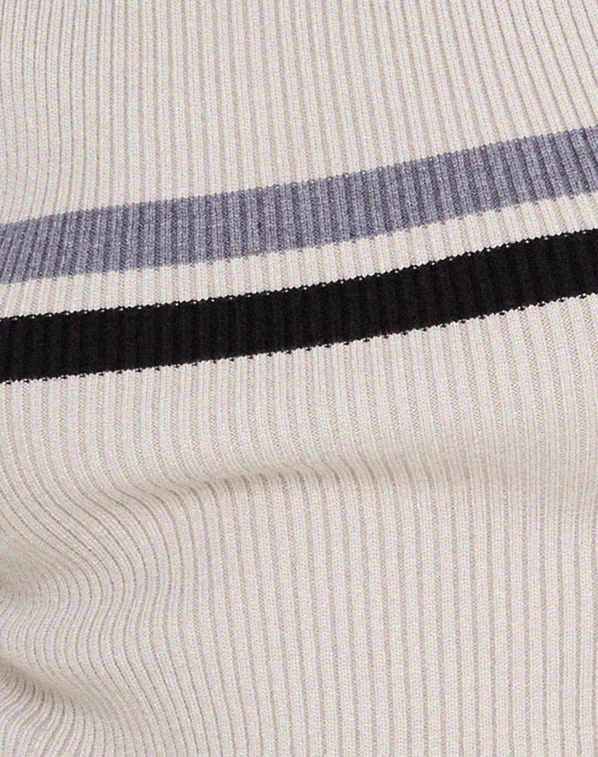 Bonisa Vest in White with Grey and Black Stripe-Nico Sky